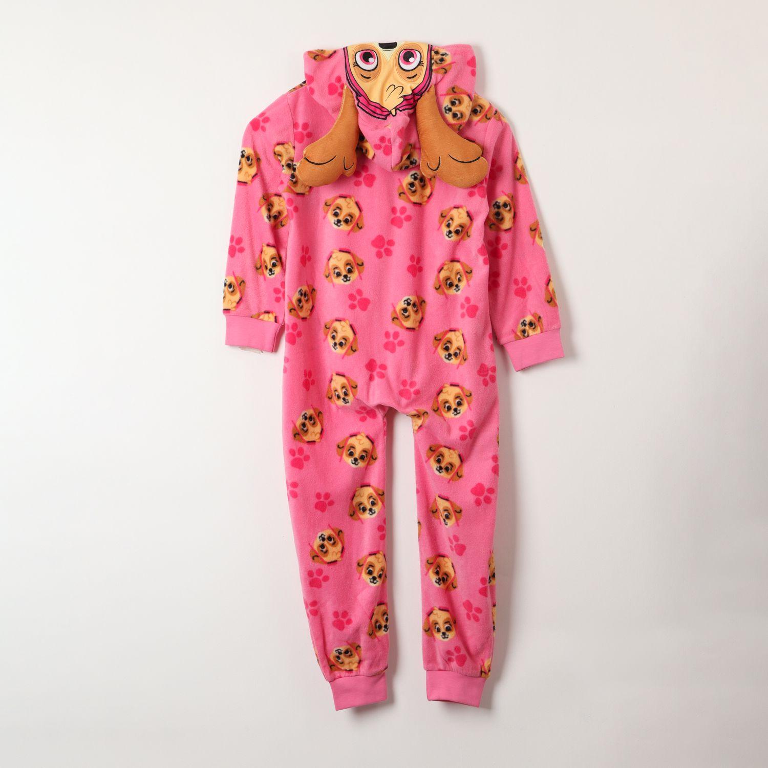 Pijama Polar Niña Sky Orejitas Rosado Paw Patrol-2