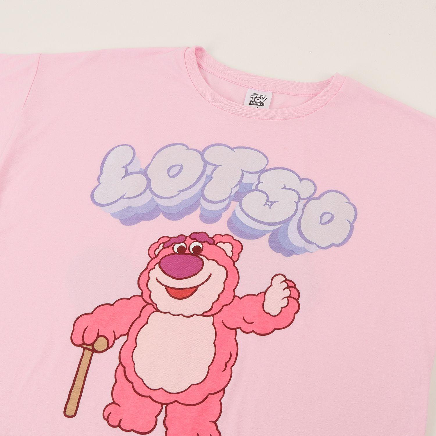 Polera Manga Corta Niña Rosado Lotso Toy Story Disney-2