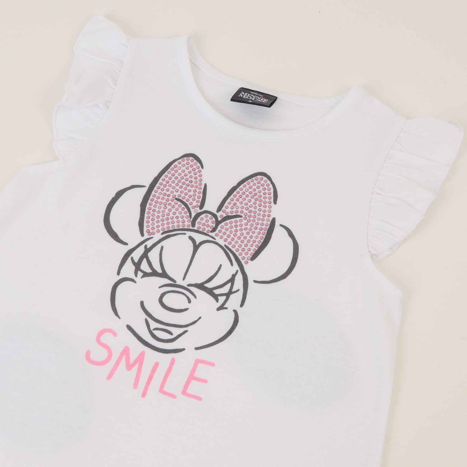 Conjunto Niña Blanco Minnie Smile Disney-2