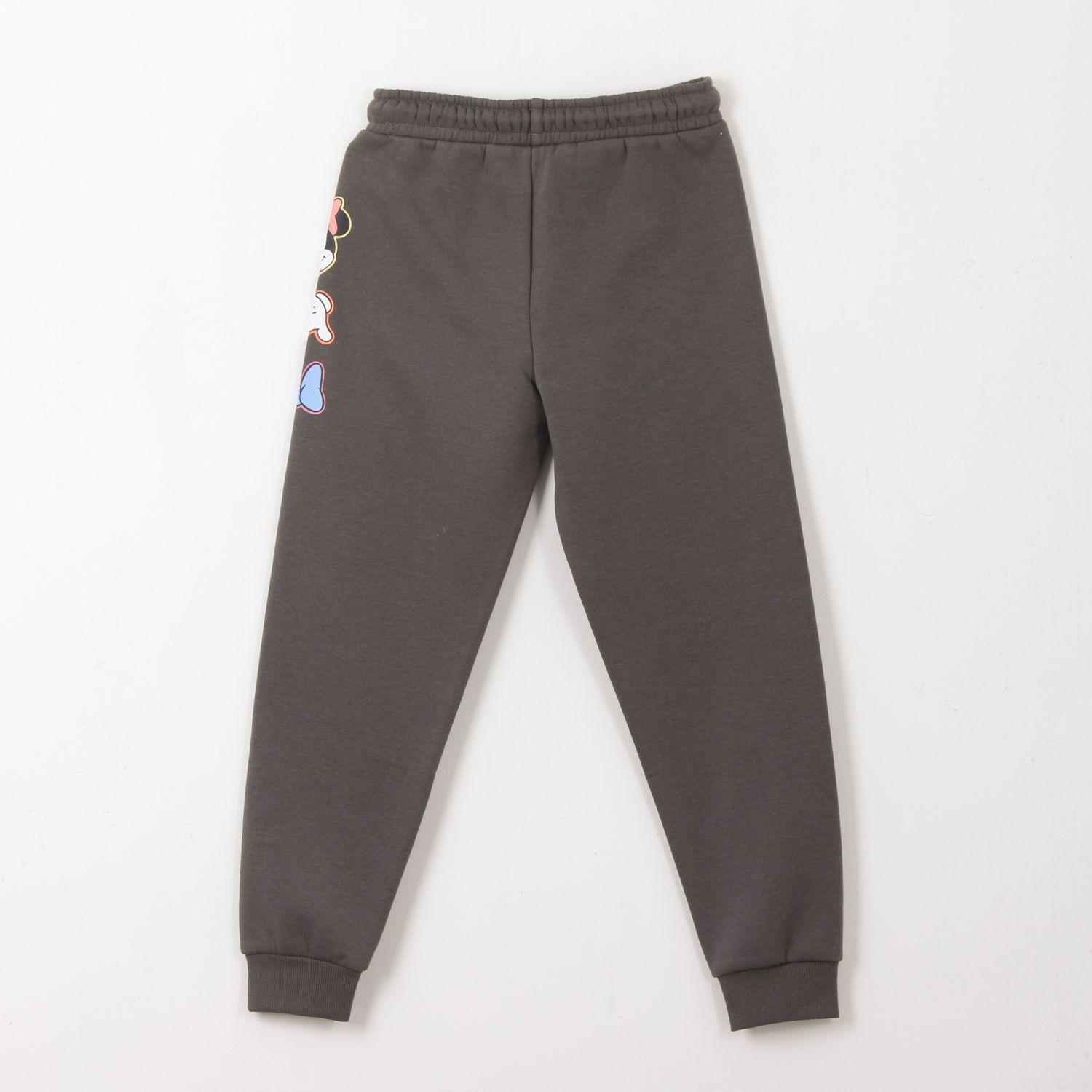 Pantalón de Buzo Niña Minnie Mouse Gris Disney-1