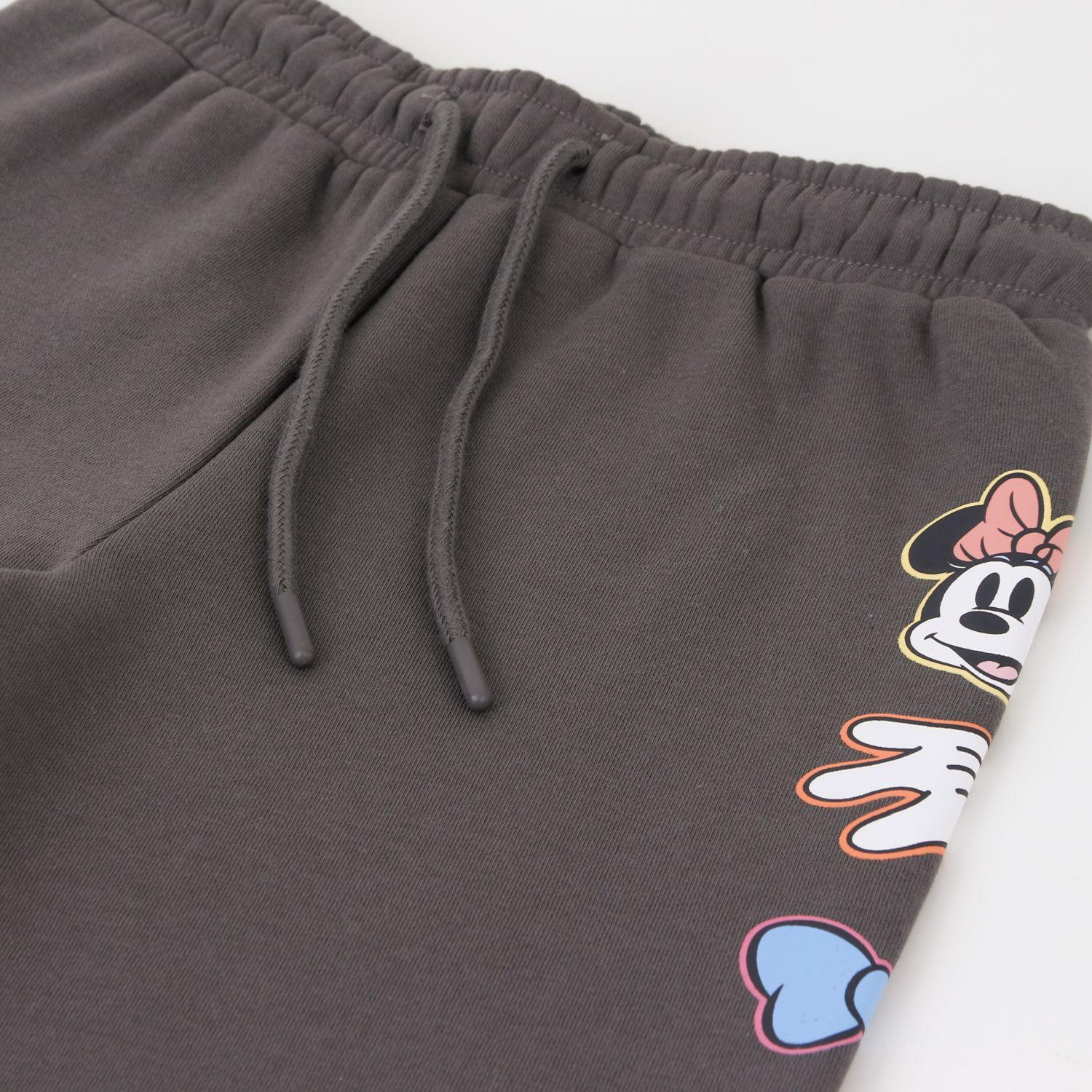 Pantalón de Buzo Niña Minnie Mouse Gris Disney-2
