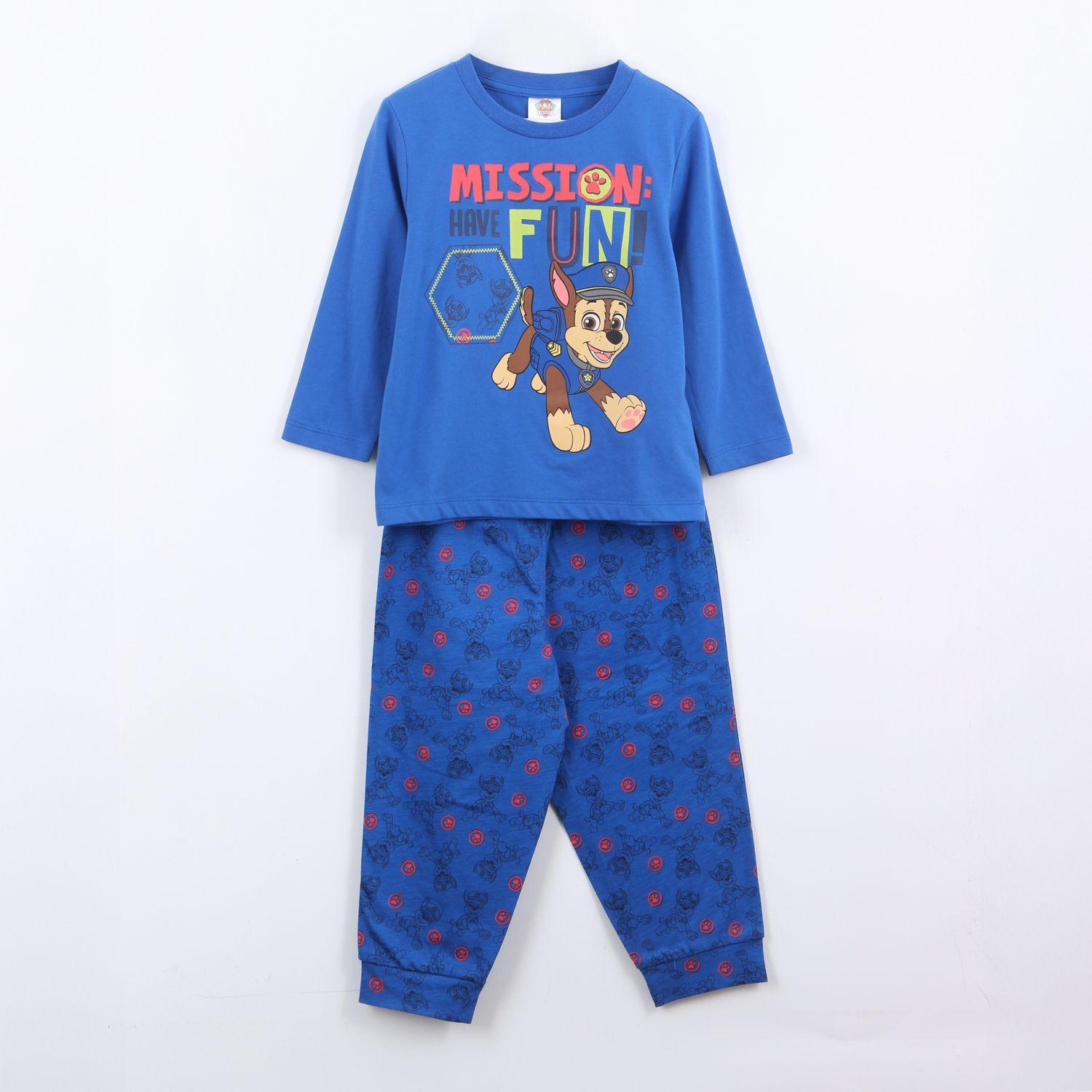 Pijama Manga Larga Niño Mission Fun Chase Azul Paw Patrol-0