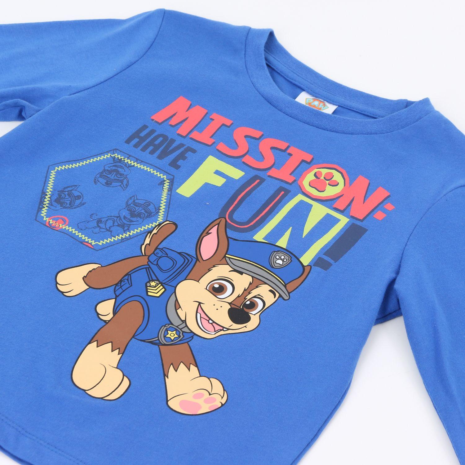 Pijama Manga Larga Niño Mission Fun Chase Azul Paw Patrol-2