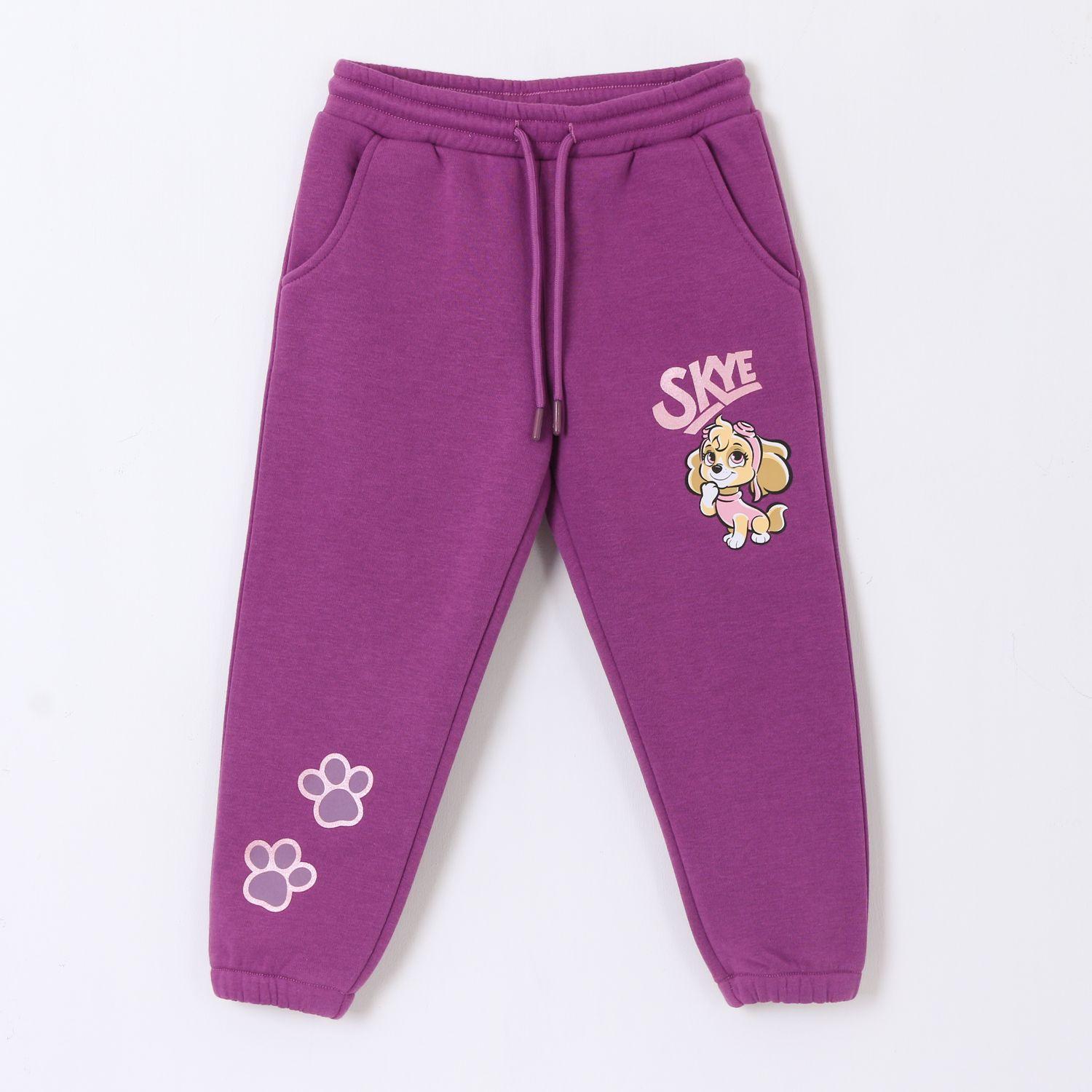 Pantalón de Buzo Niña Skye Morado Paw Patrol-0