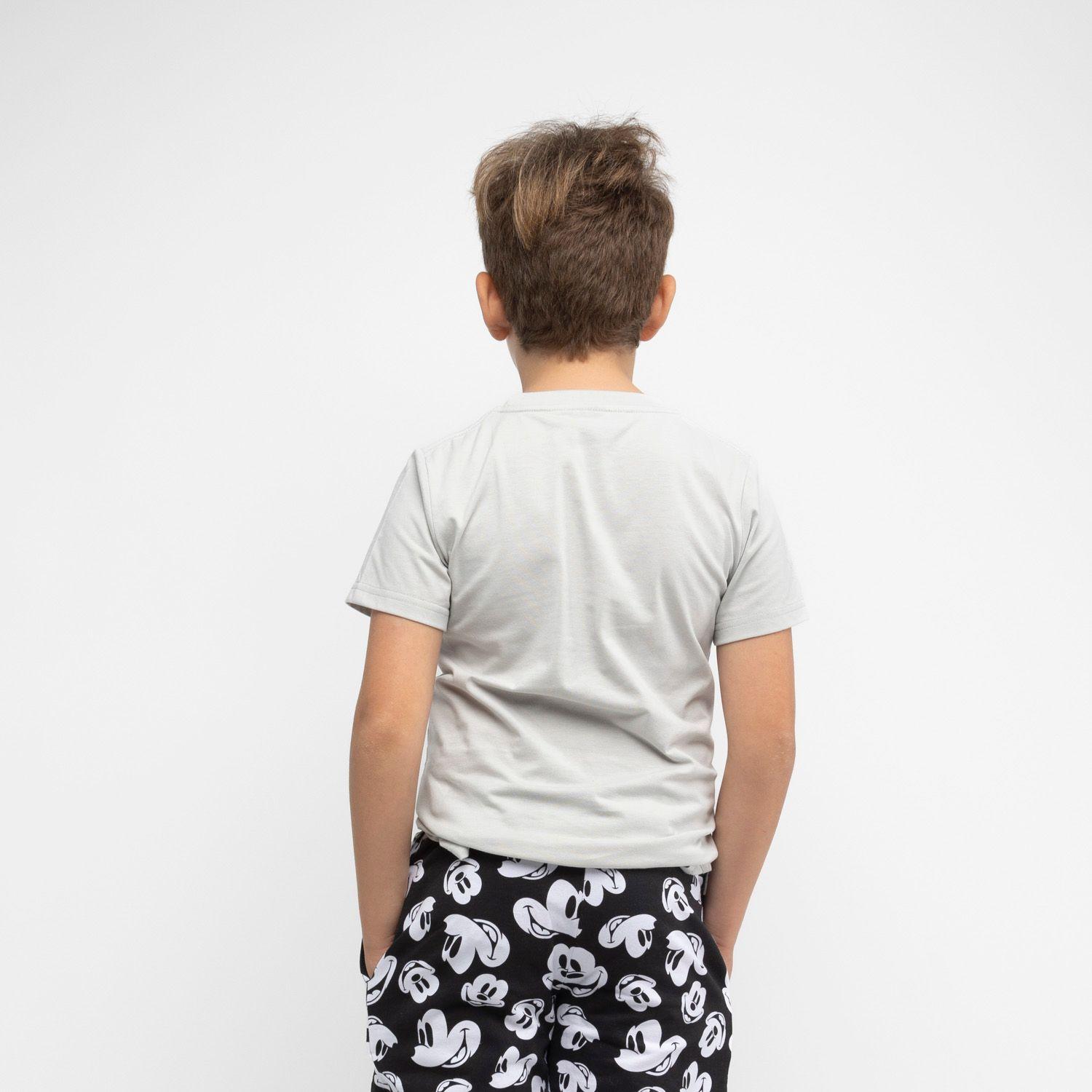 Polera Manga Corta Niño Personaje Mickey Gris Disney-2
