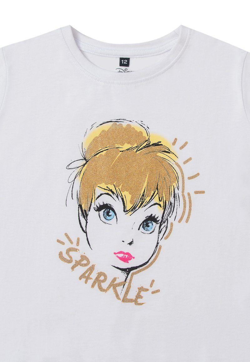 Polera Niña Tinkerbell Sparkle Blanco Disney-2