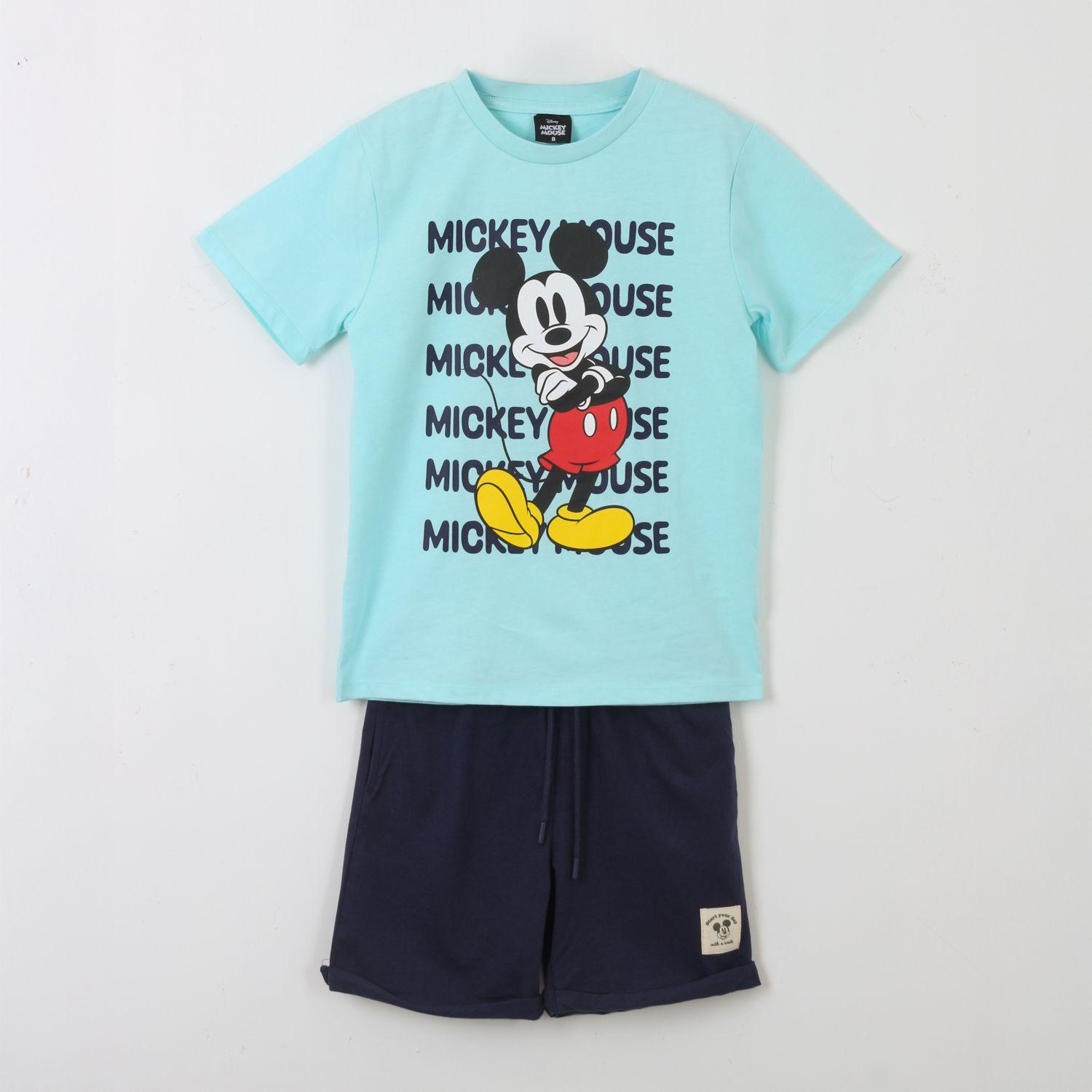 Conjunto Niño Celeste Personaje Mickey Disney-0