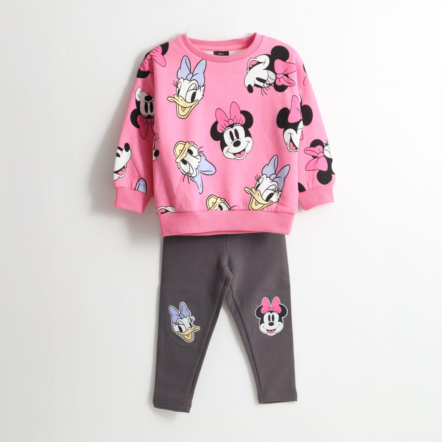 Conjunto Niña Print Friends Minnie Rosado Disney-0