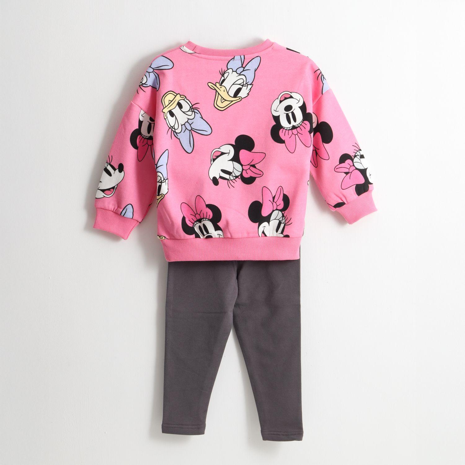 Conjunto Niña Print Friends Minnie Rosado Disney-1