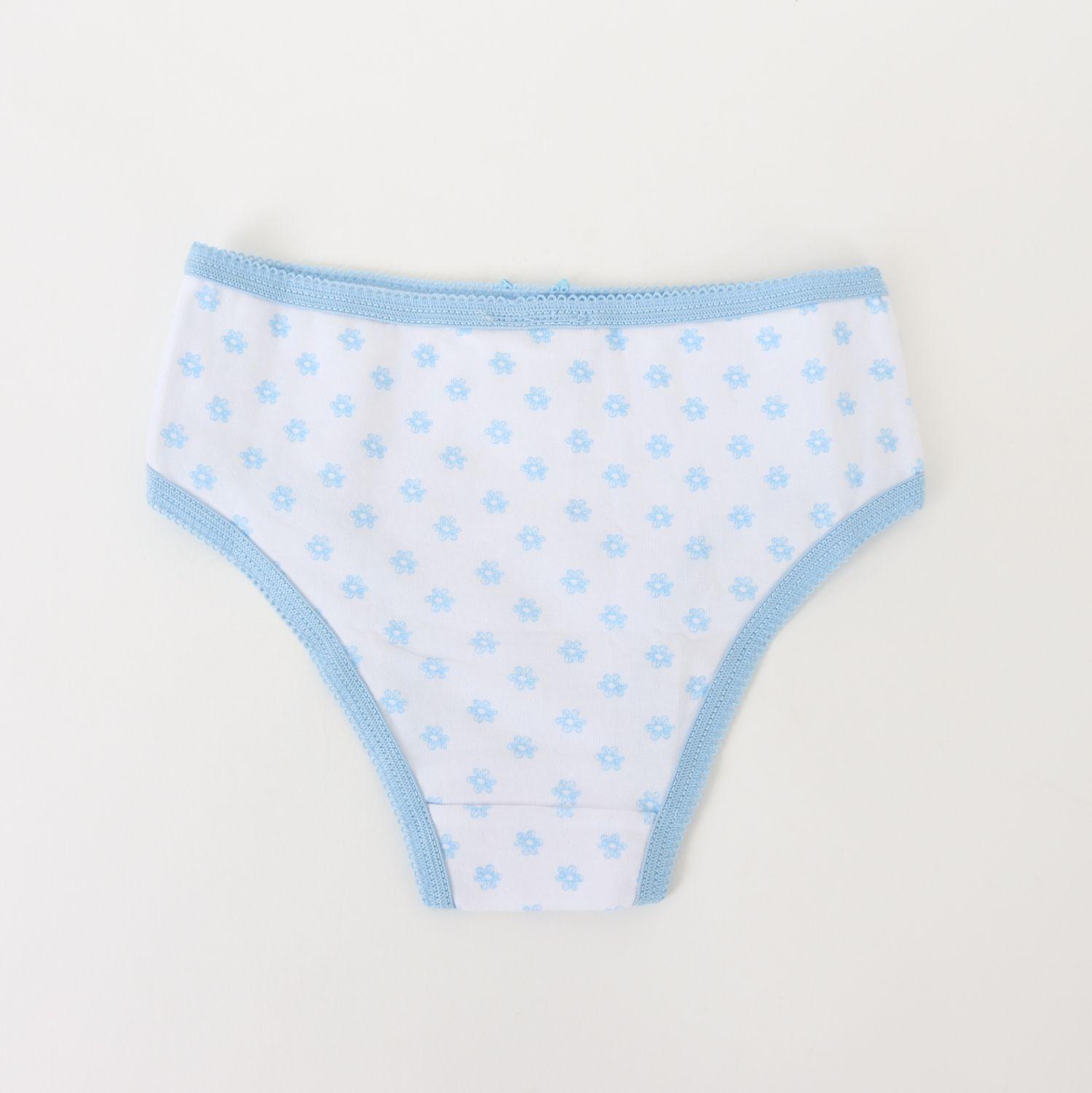 Tripack Calzón Niña Blanco Full Print Flores Bluey-2