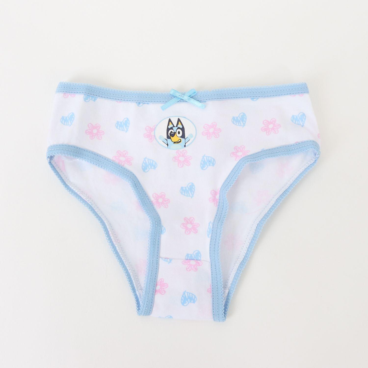 Tripack Calzón Niña Blanco Full Print Flores Bluey-3