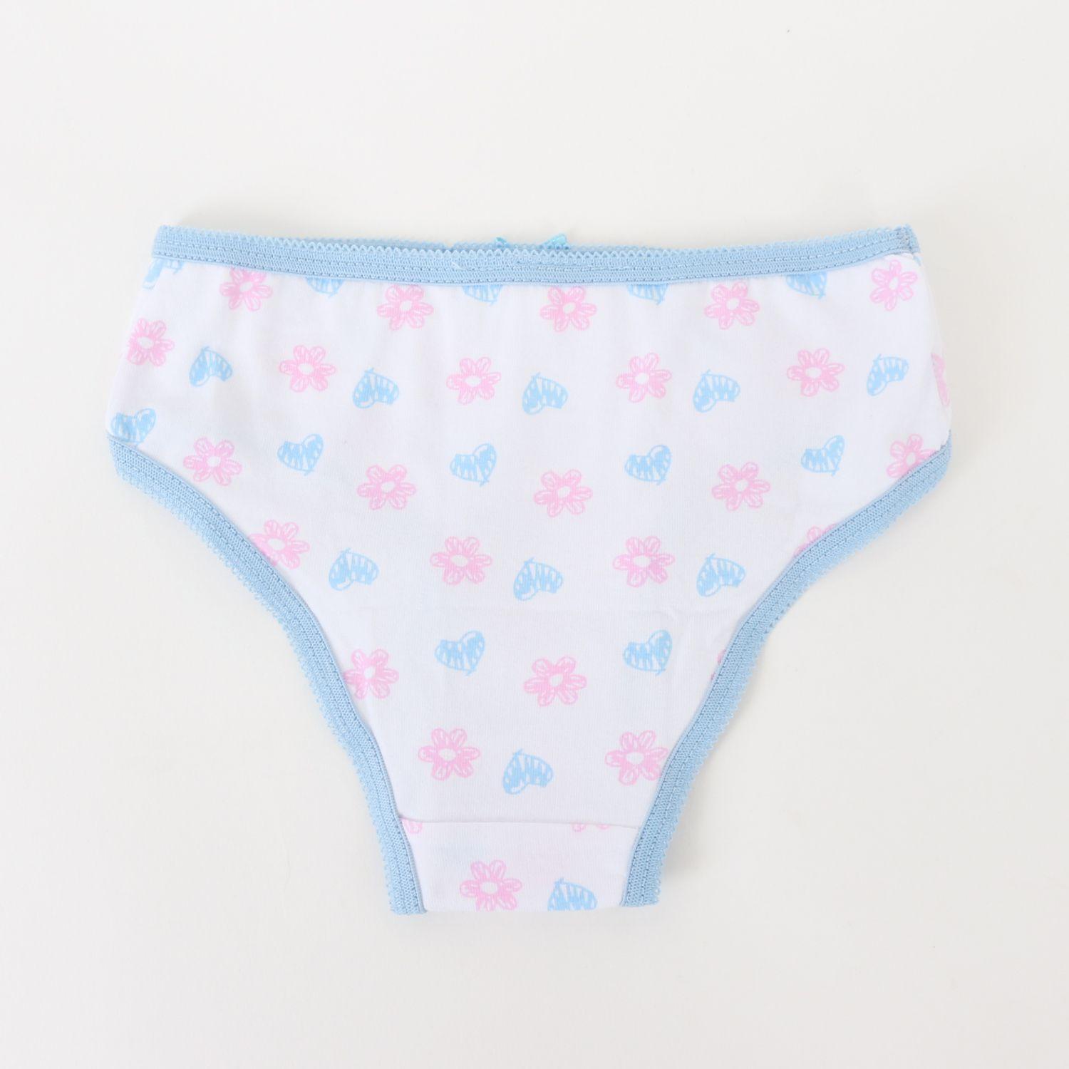 Tripack Calzón Niña Blanco Full Print Flores Bluey-4