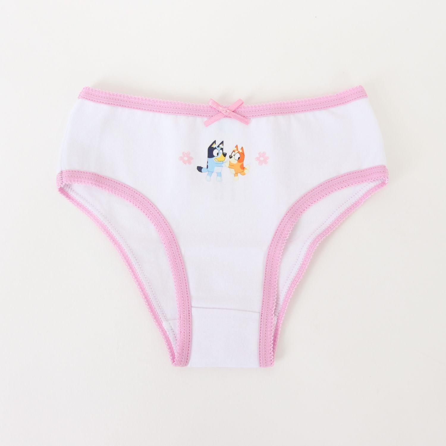 Tripack Calzón Niña Blanco Full Print Flores Bluey-5