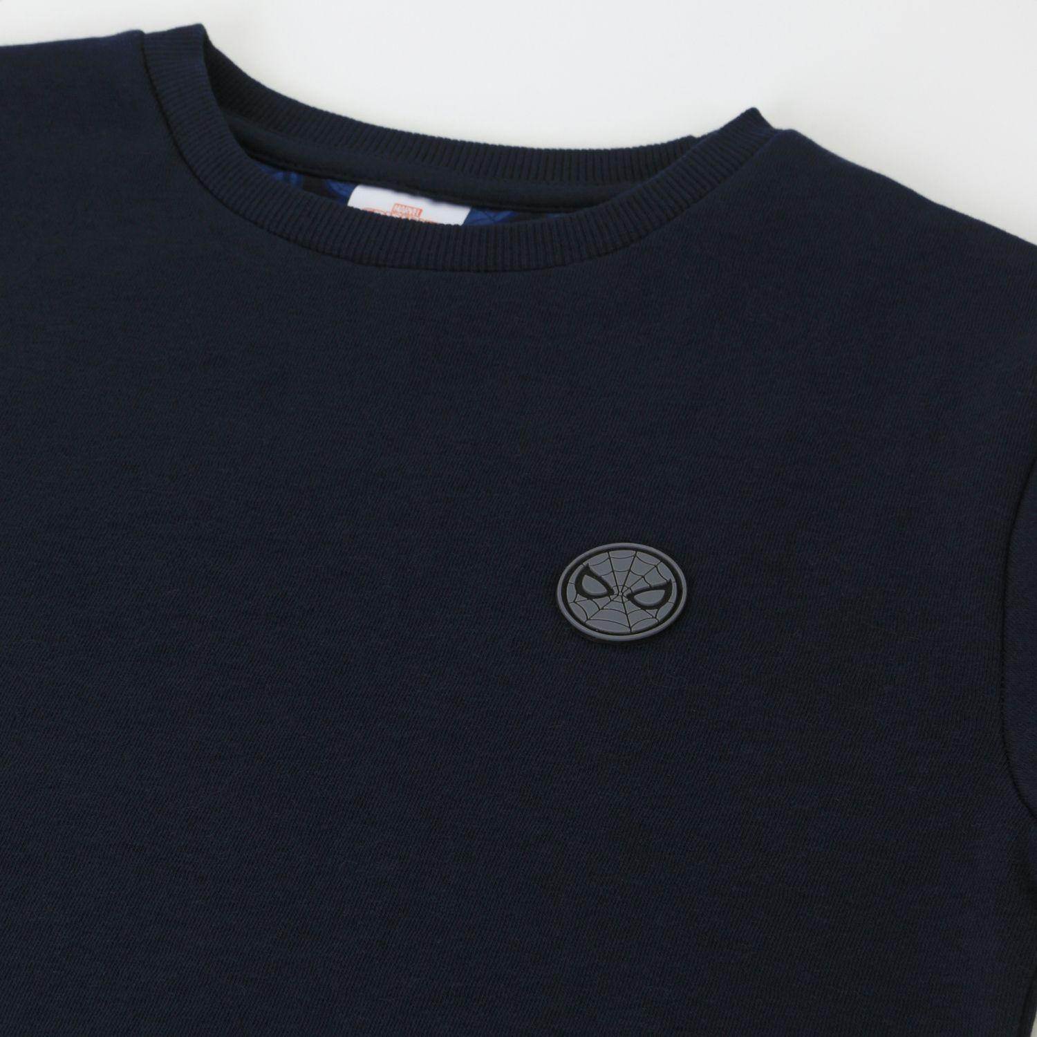 Polerón Escolar Cerrado Niño Spiderman Azul Marino Marvel-2