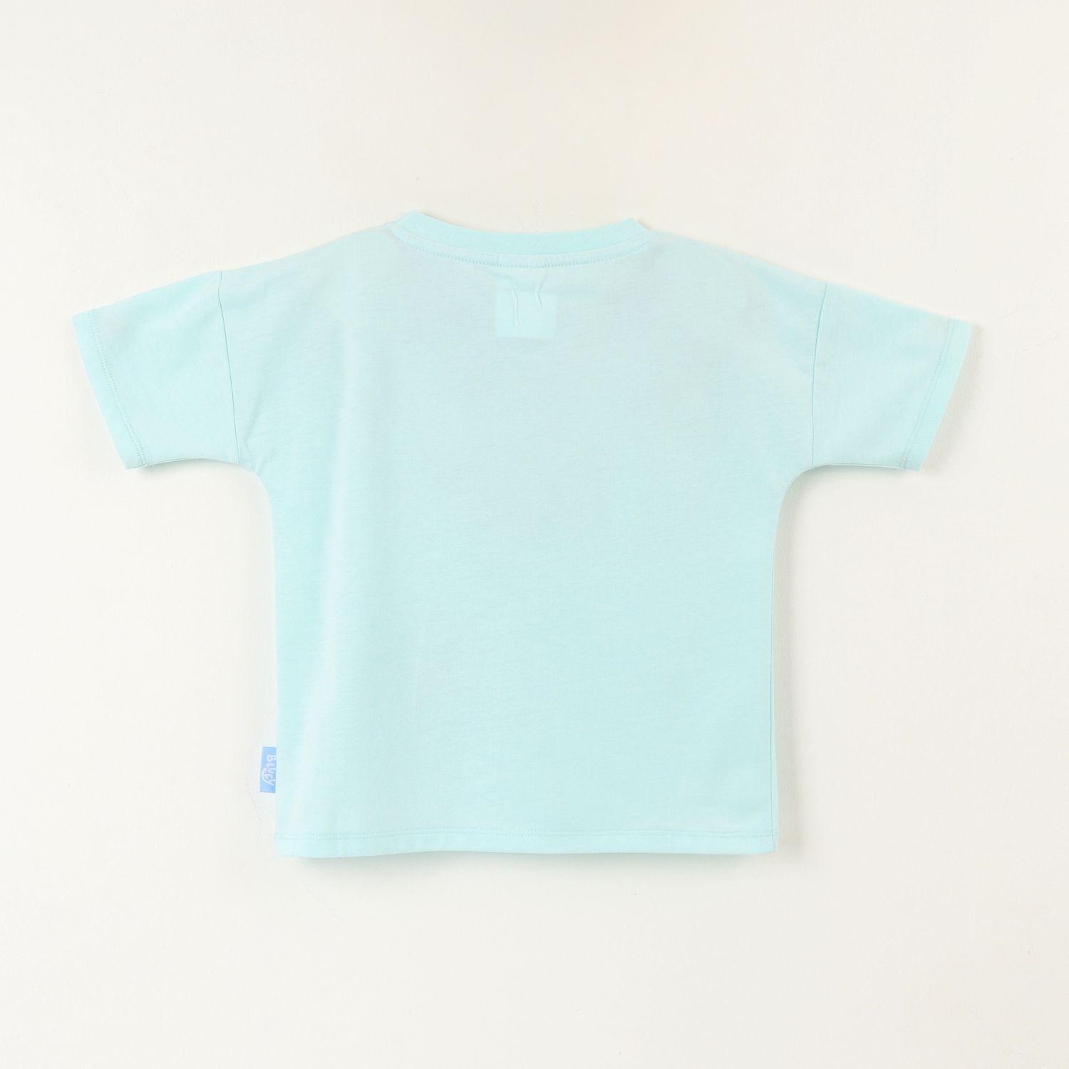 Polera Manga Corta Niña Logo Celeste Makenzie Bingo Y Bluey-2