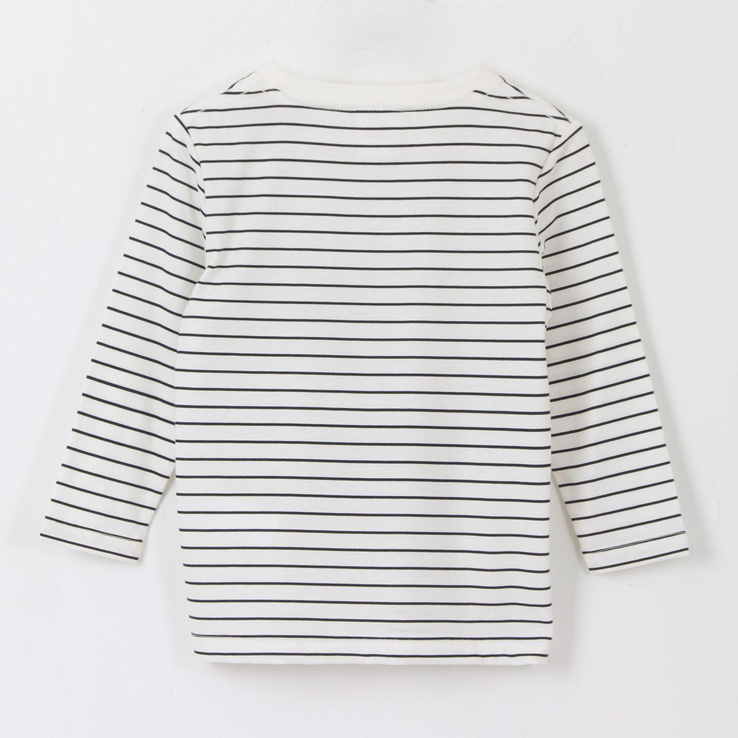 Polera Manga Larga Niño Rayas Chase Blanco Paw Patrol-1