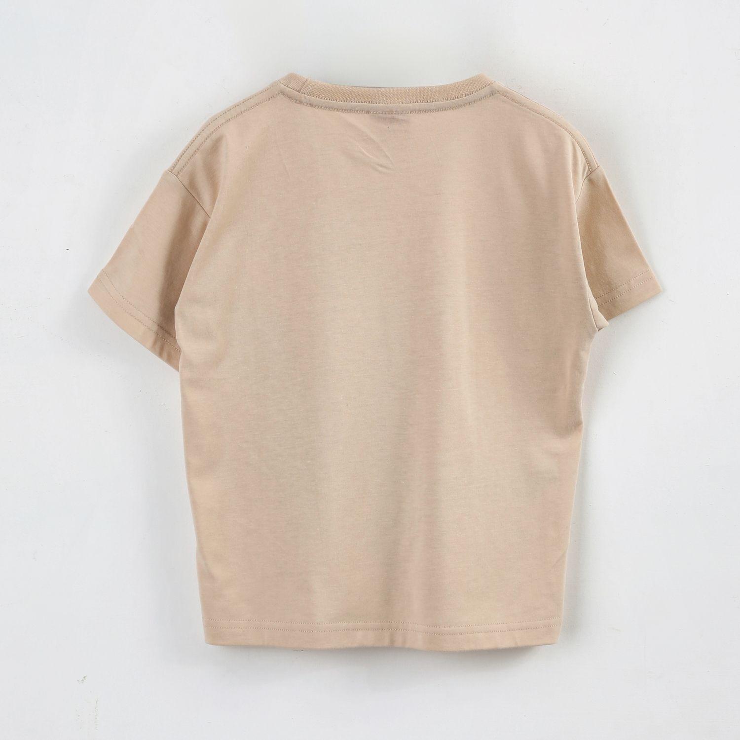 Polera Manga Corta Niño Cars Disney Rayo McQueen Beige-2