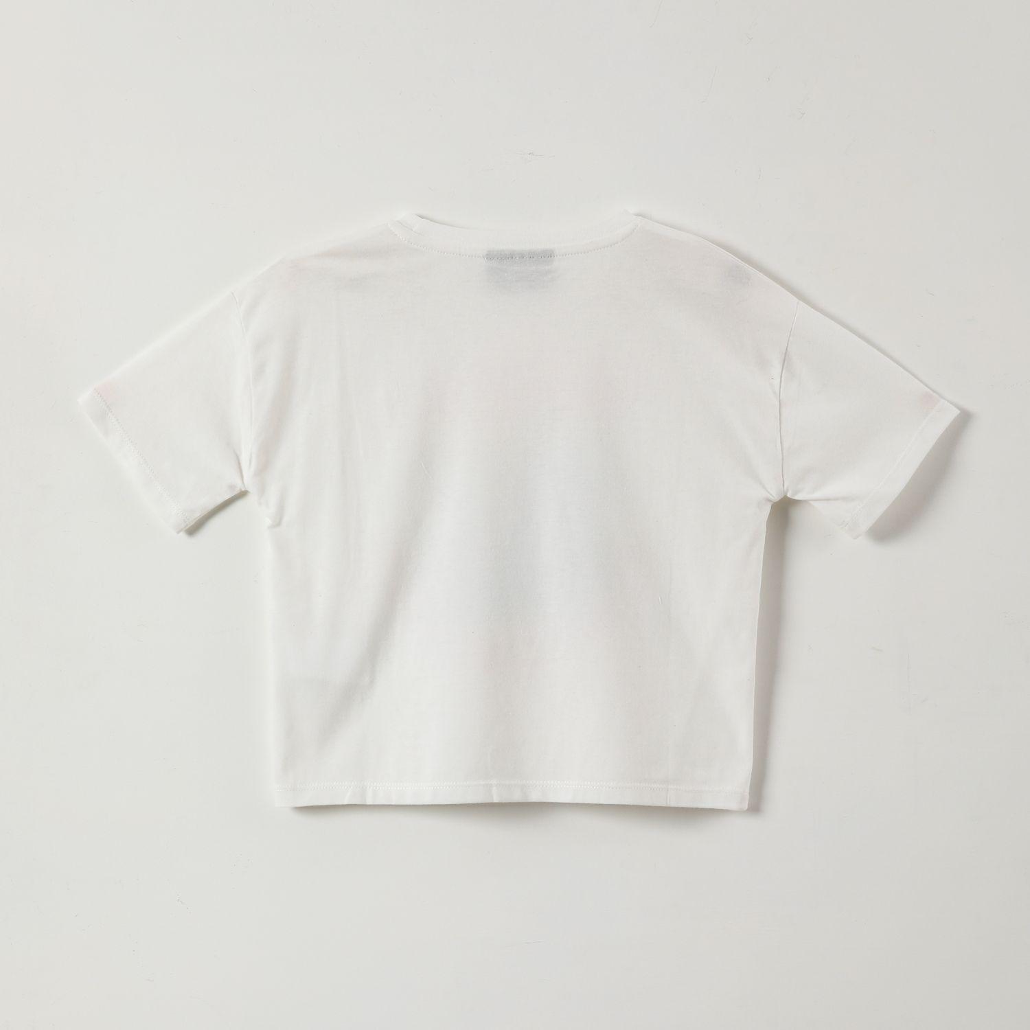 Polera Manga Corta Niña Adventure Blanco Minecraft-1