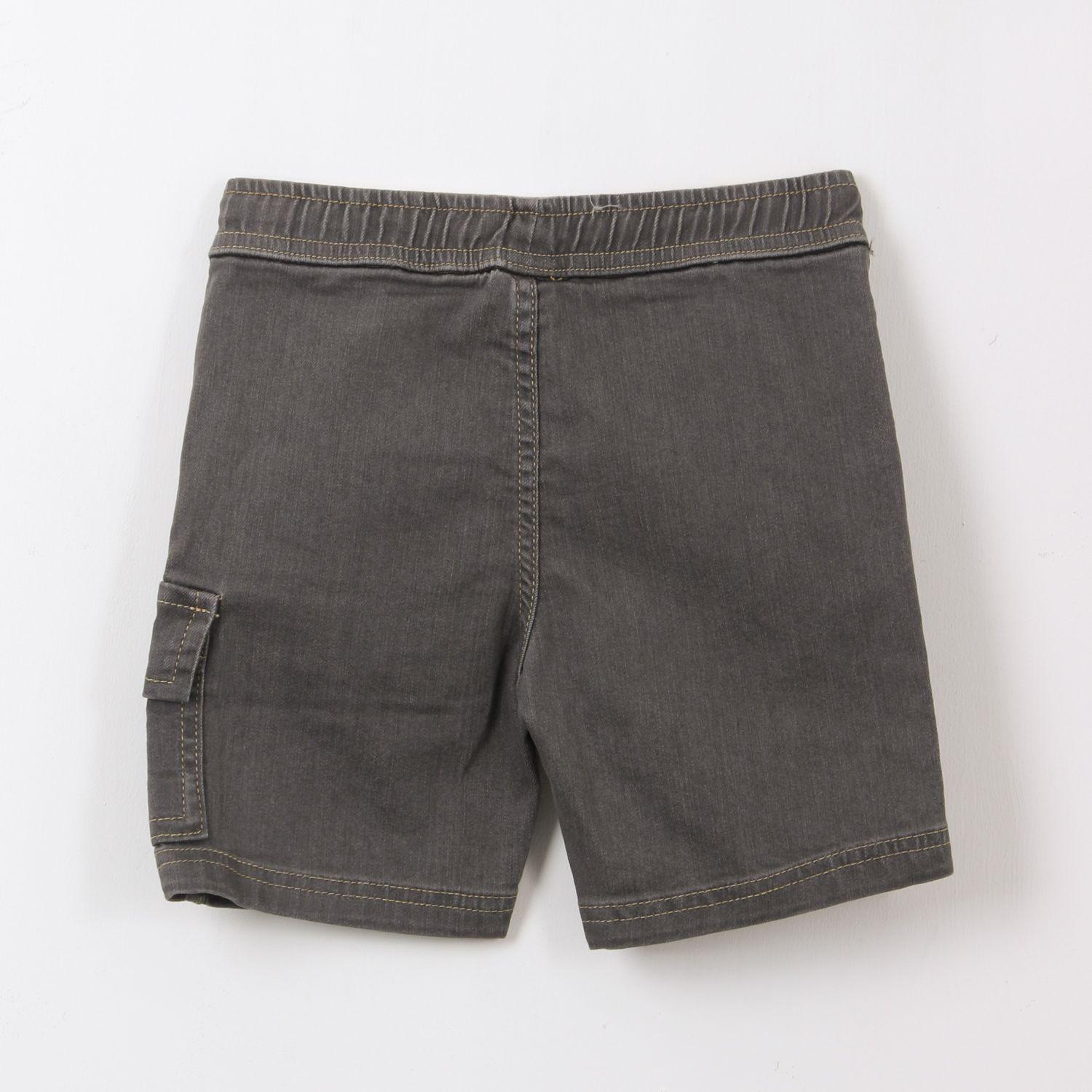 Short Niño Gris Cargo Denim Spiderman Marvel-1