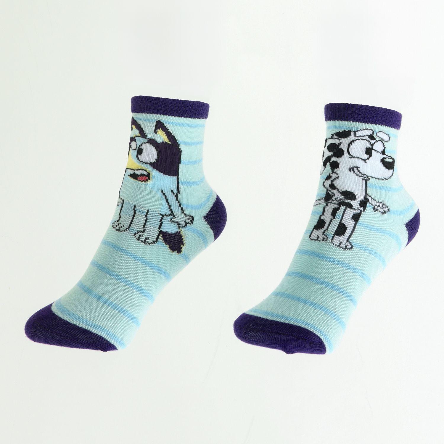 Bipack Calcetines Niño Lineas Celeste Chloe Y Bluey-1