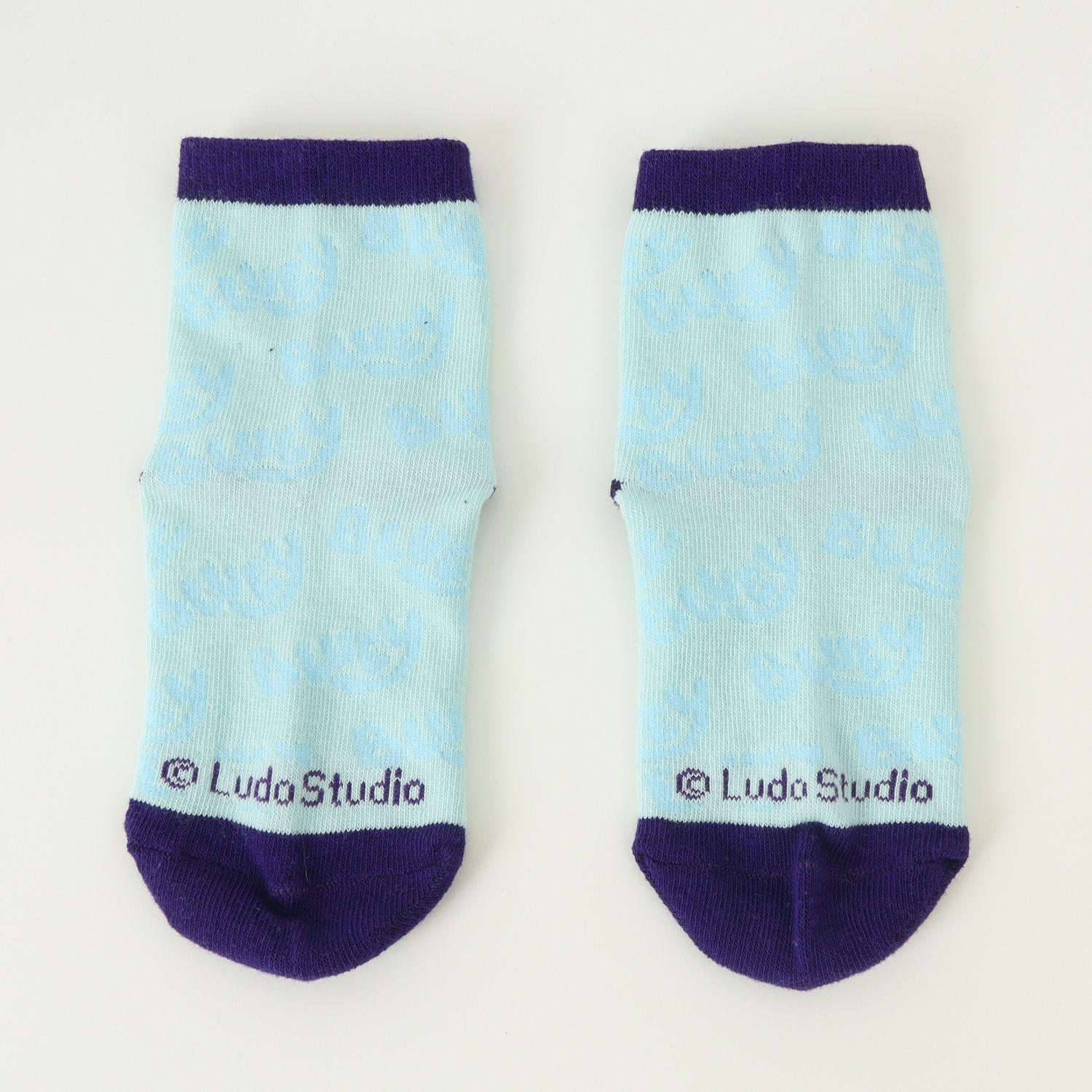 Bipack Calcetines Niño Lineas Celeste Chloe Y Bluey-5