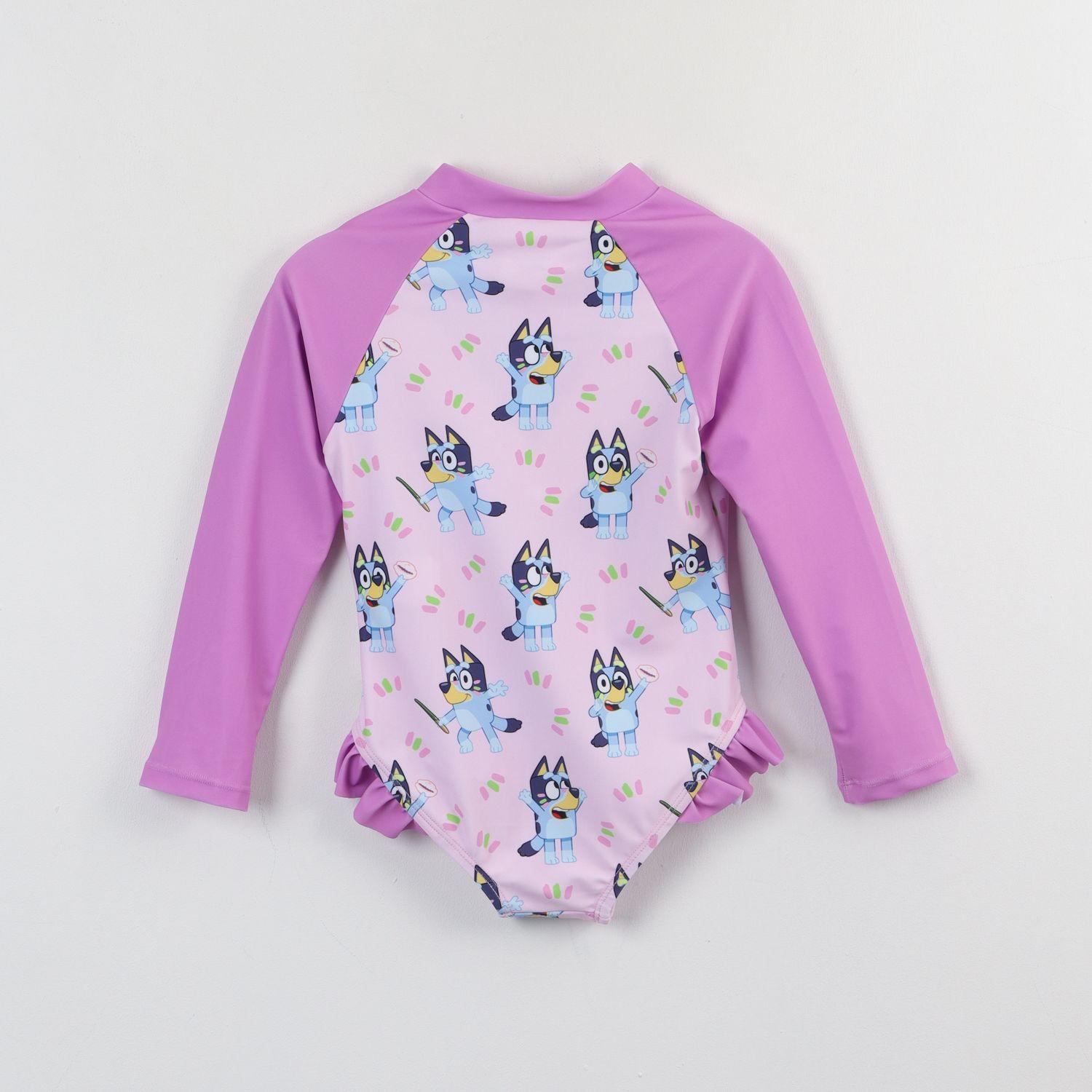 Traje de baño entero Niña Morado Full Print Bluey-1