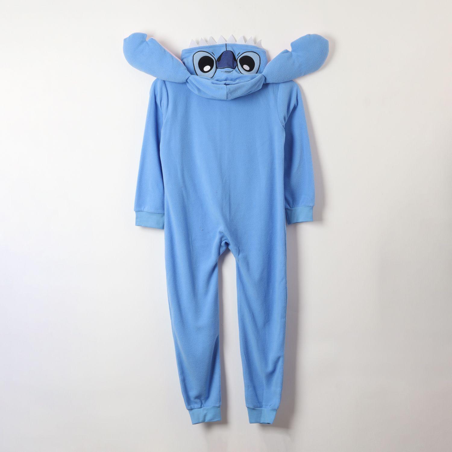 Pijama Polar Niña Lilo & Stitch Entero Celeste Disney-2