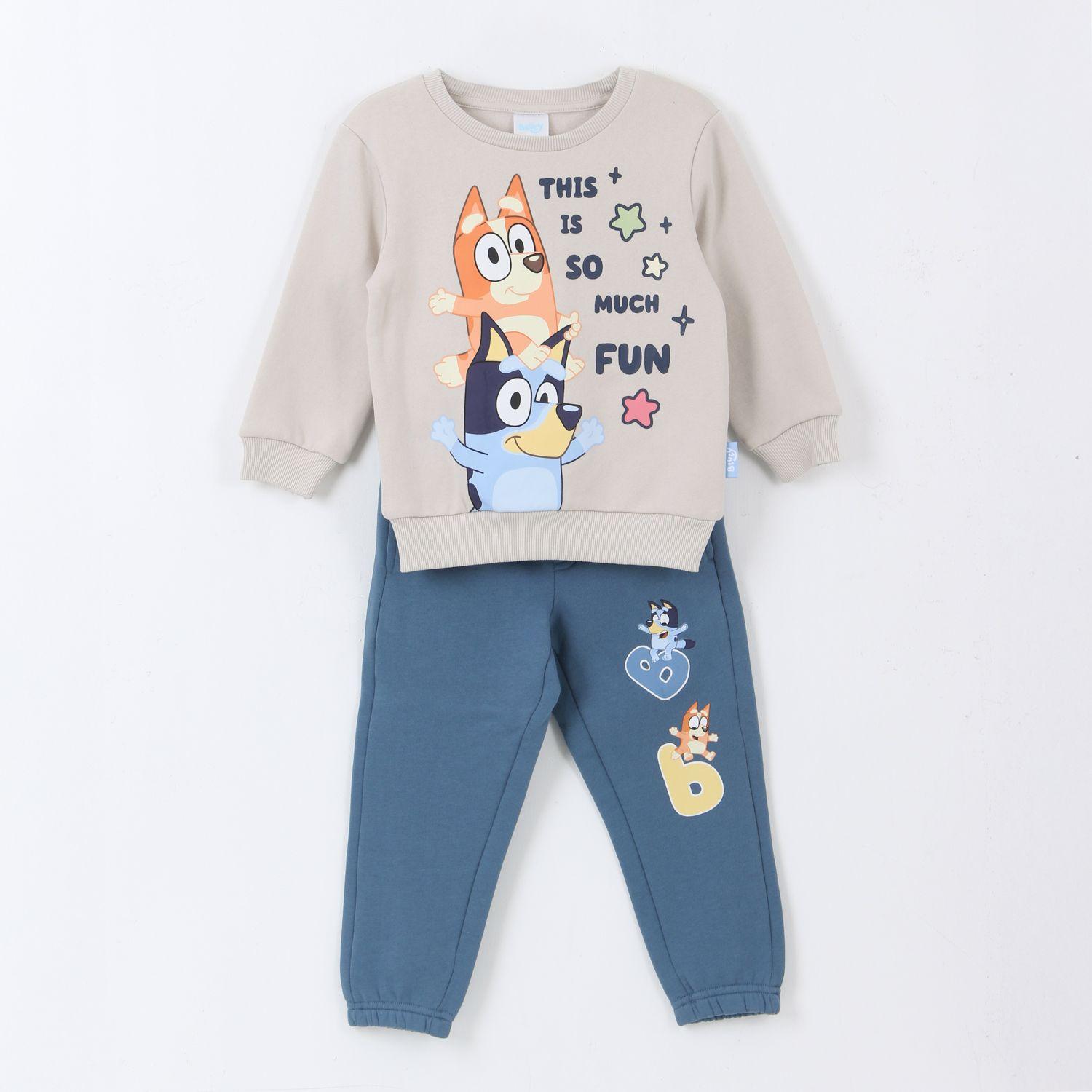 Conjunto Buzo Niño Fun Beige Bingo & Bluey-0