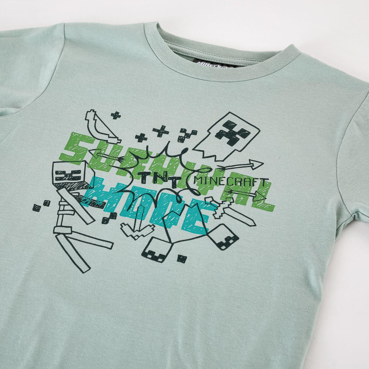 Conjunto Niño Minecraft Cargo Verde-2