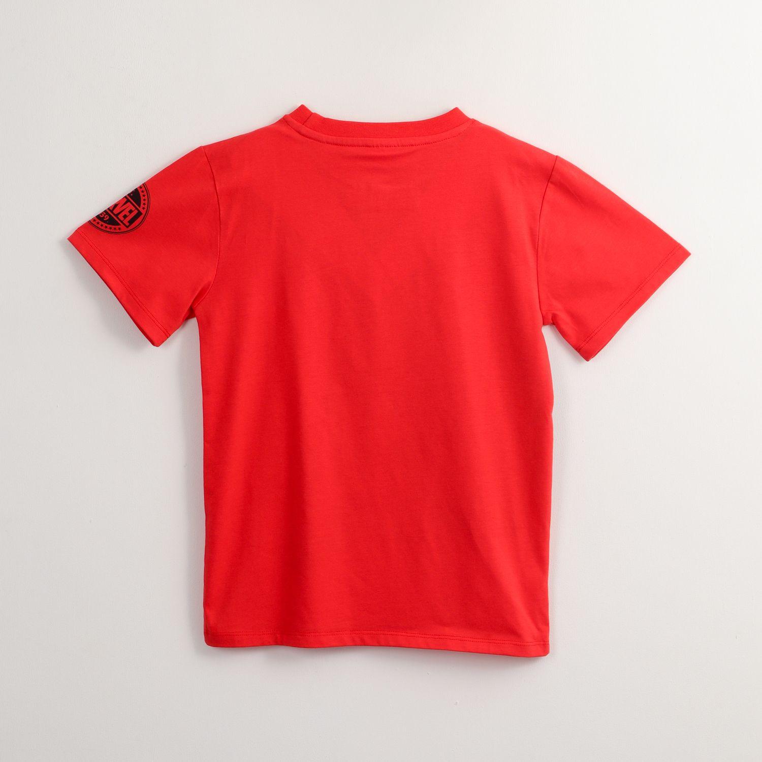 Polera Manga Corta Niño Spiderman Above All Rojo Marvel-2