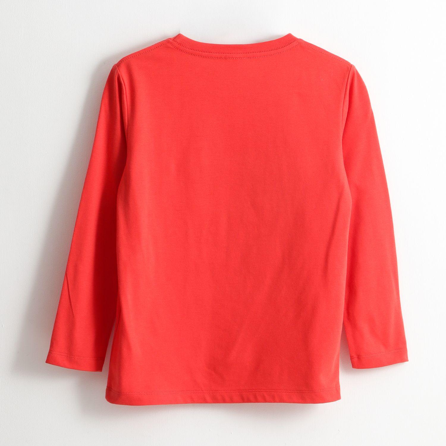 Polera Manga Larga Niño Lineal Spiderman Rojo Marvel-1