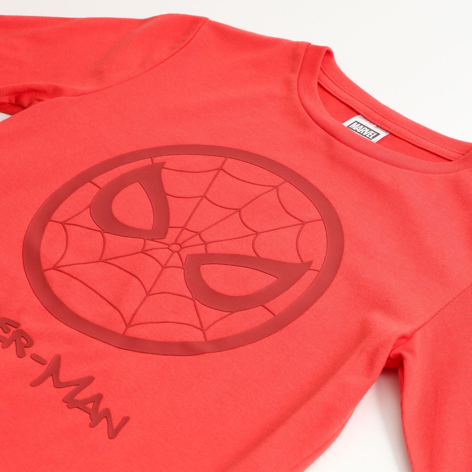 Polera Manga Larga Niño Lineal Spiderman Rojo Marvel-2