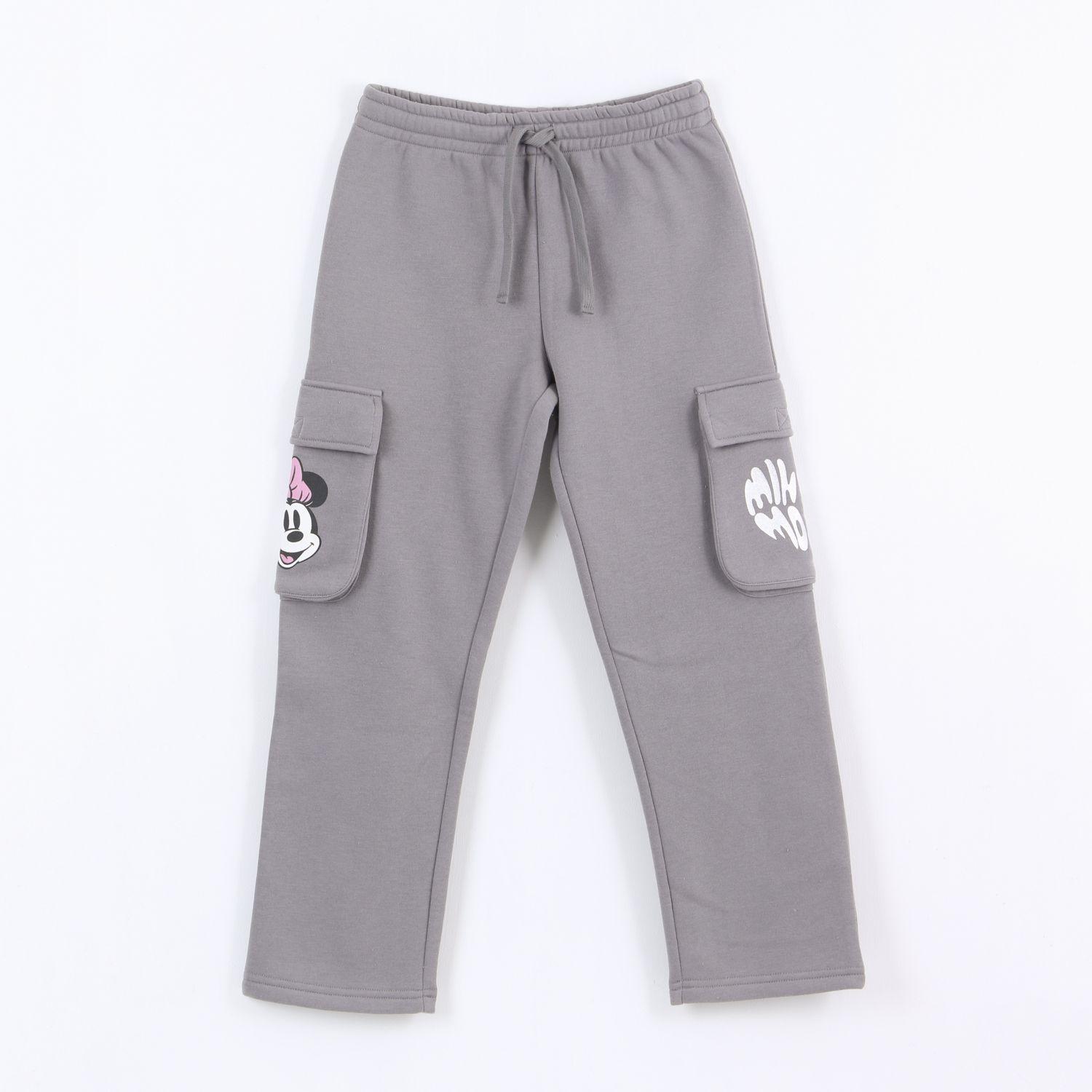 Pantalón de Buzo Niña Cargo Minnie Gris Disney-0