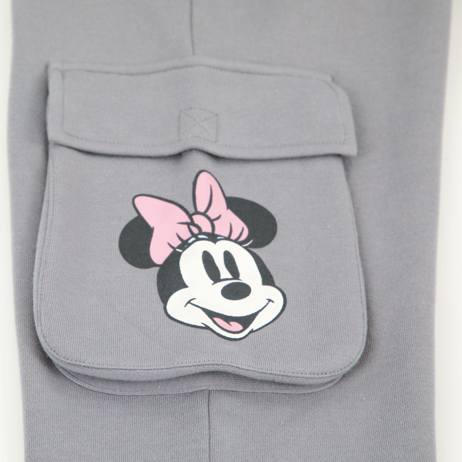 Pantalón de Buzo Niña Cargo Minnie Gris Disney-4