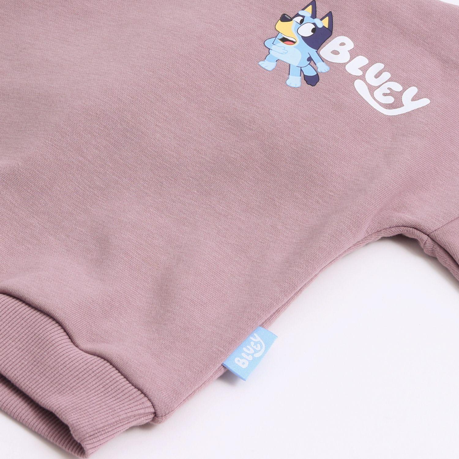 Conjunto Buzo Niña Hoodie Back Print Morado Bluey-2