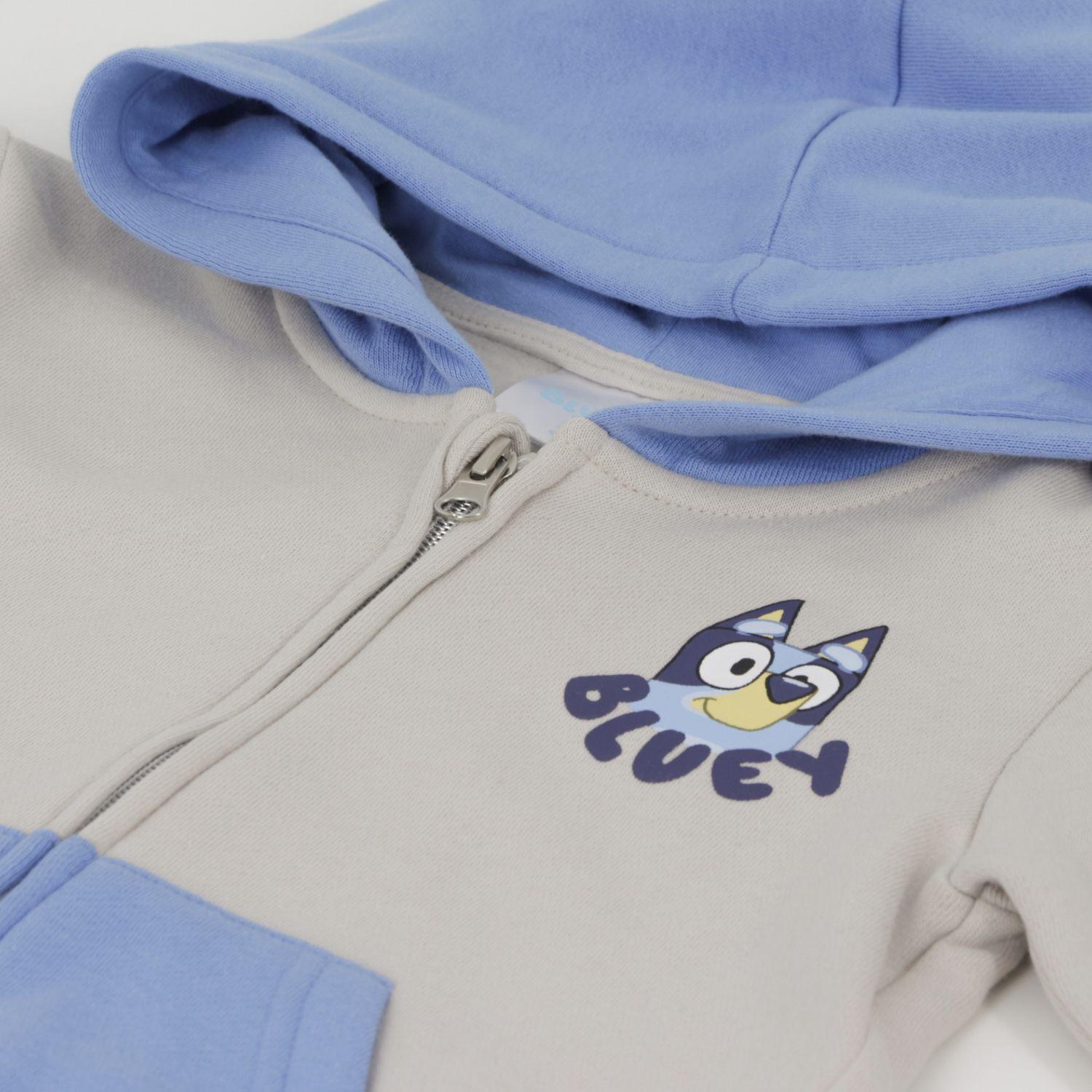 Polerón con Cierre Niño Manga Print Beige Bingo & Bluey-2