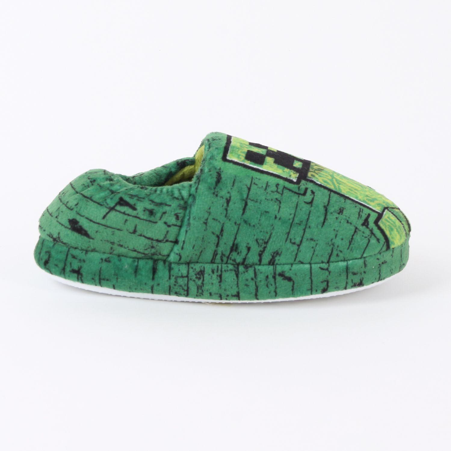 Pantufla Niño Boom TNT SSSS Creeper Verde Minecraft-0
