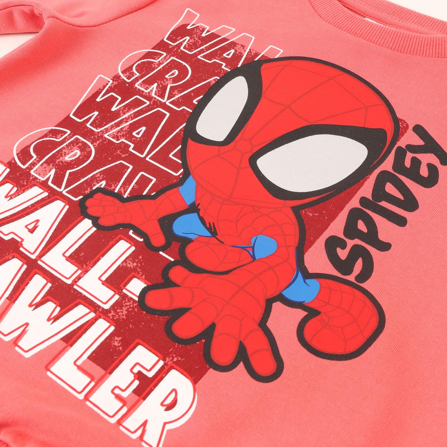 Poleron Cerrado Niño Spidey Crawler Rojo Marvel-1