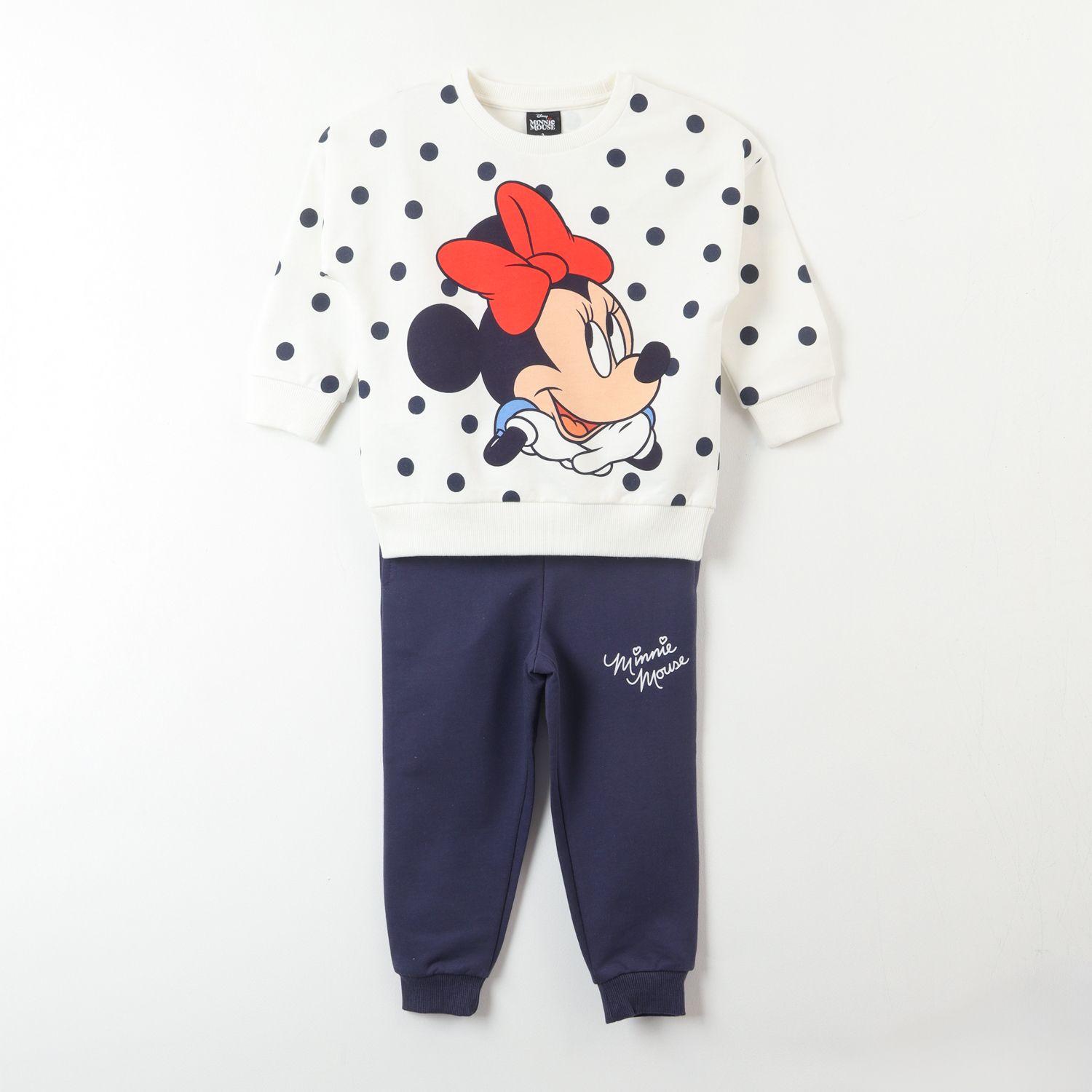 Conjunto Buzo Niña Minnie Puntos Beige Disney-0