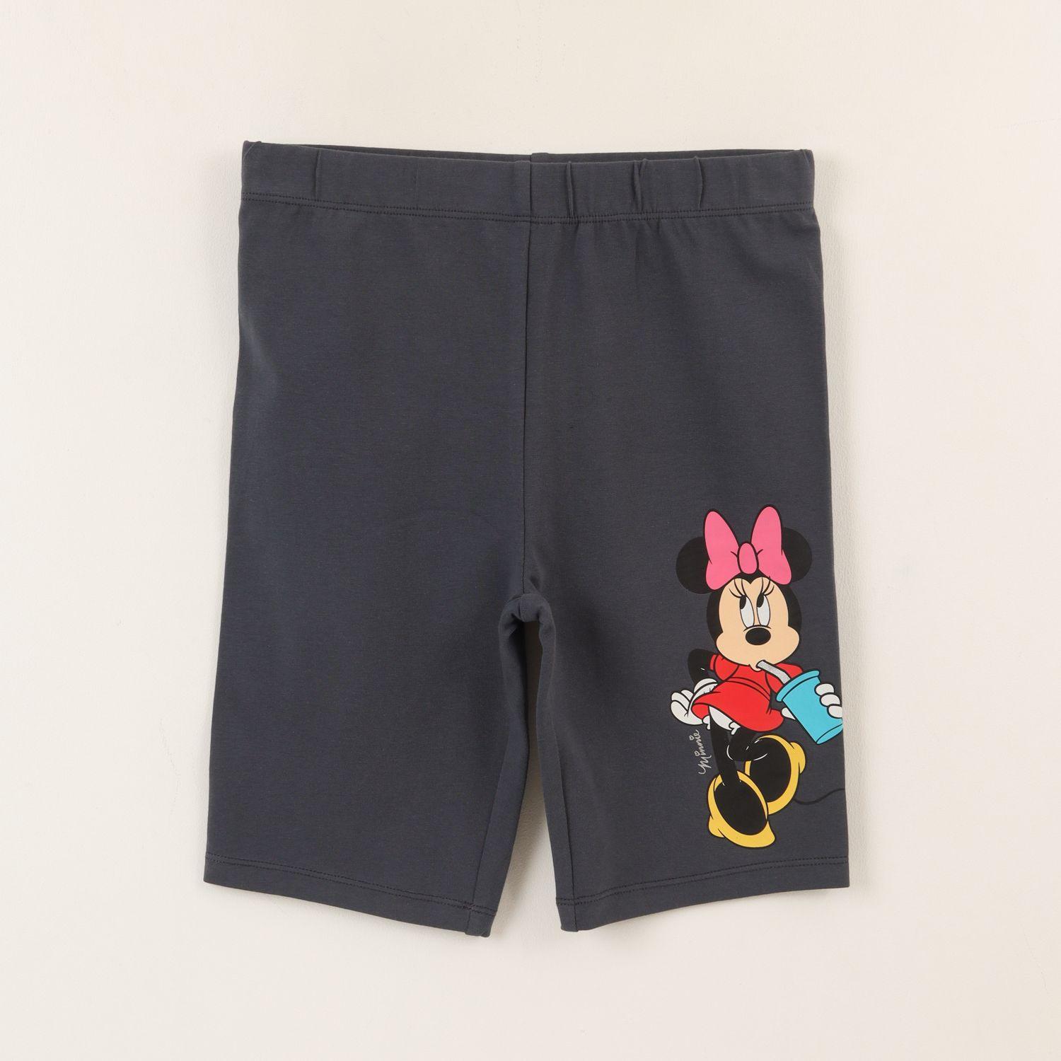 Calza Niña Lineal Gris Oscuro Minnie Disney-0
