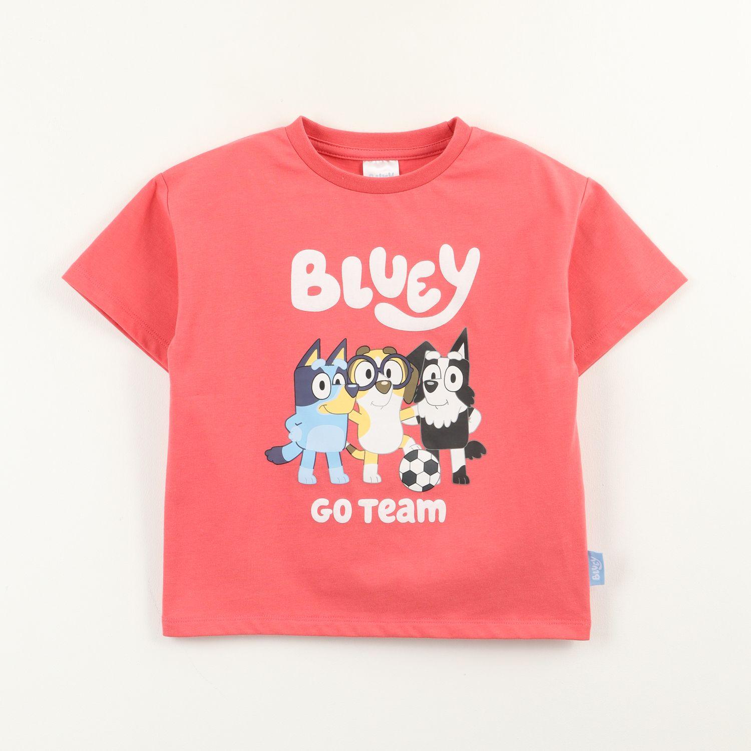 Polera Manga Corta Niño Rojo Mackenzie Honey Y Bluey-0