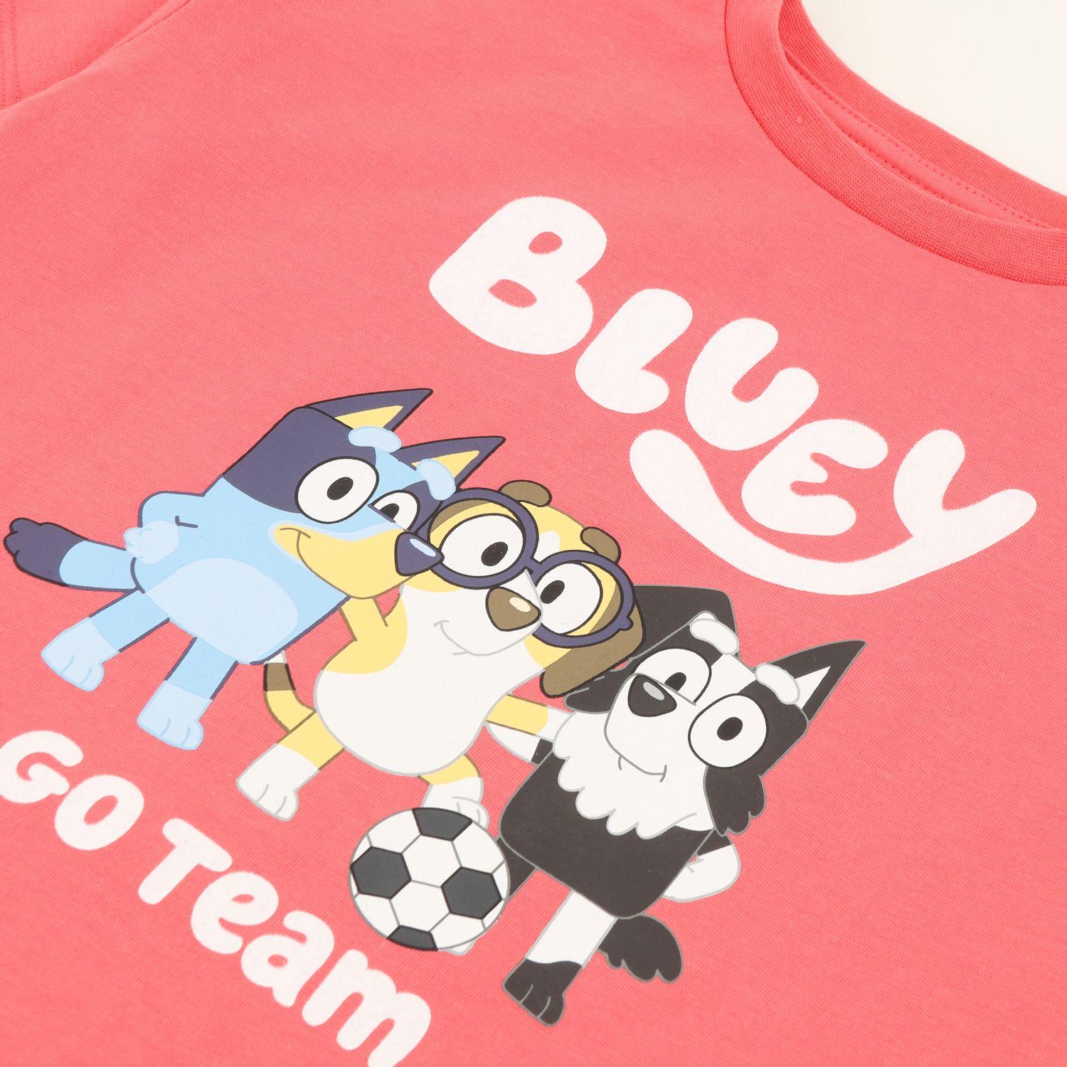 Polera Manga Corta Niño Rojo Mackenzie Honey Y Bluey-1