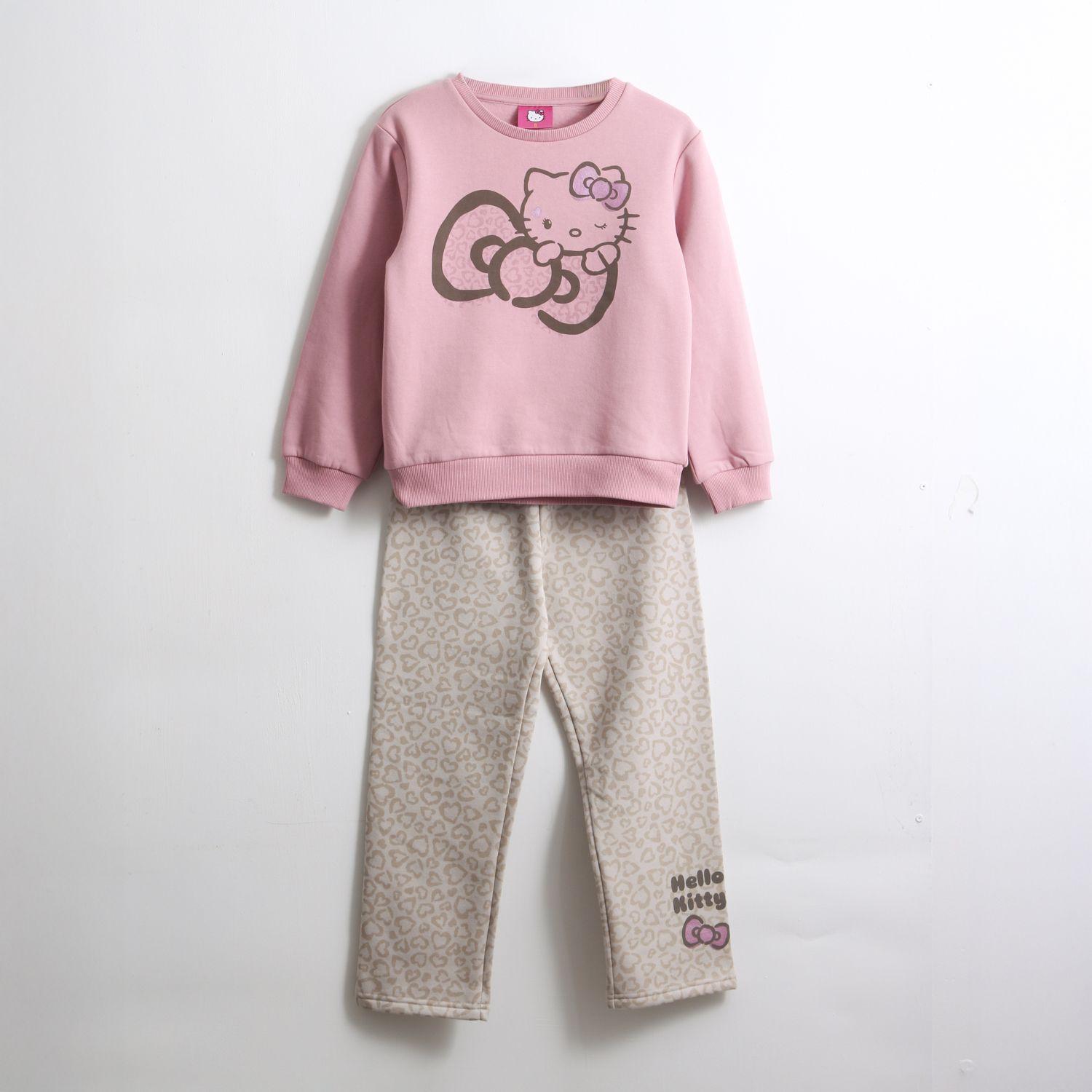 Conjunto Buzo Niña Moño Rosado Hello Kitty-0