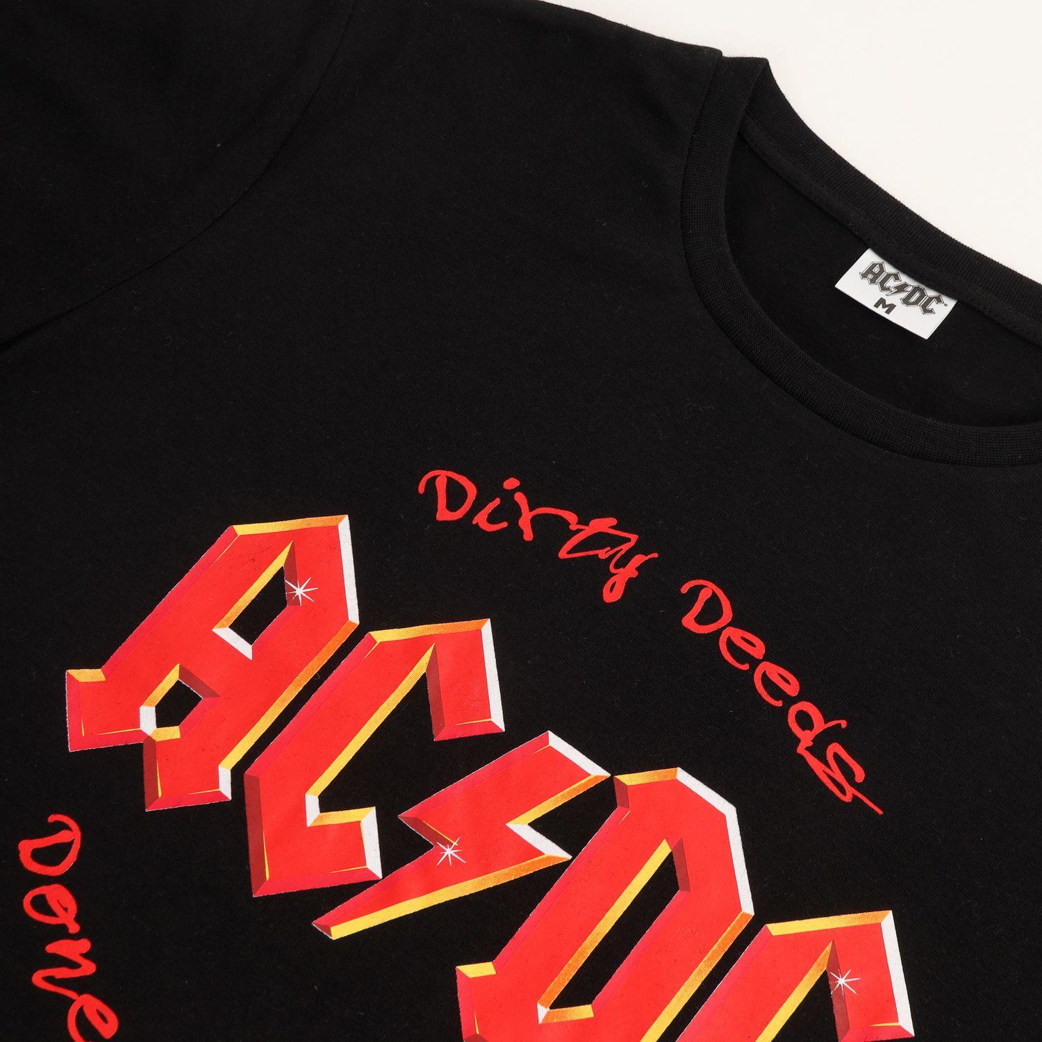Conjunto Pijama  Hombre Dirt Cheap Negro Acdc-1