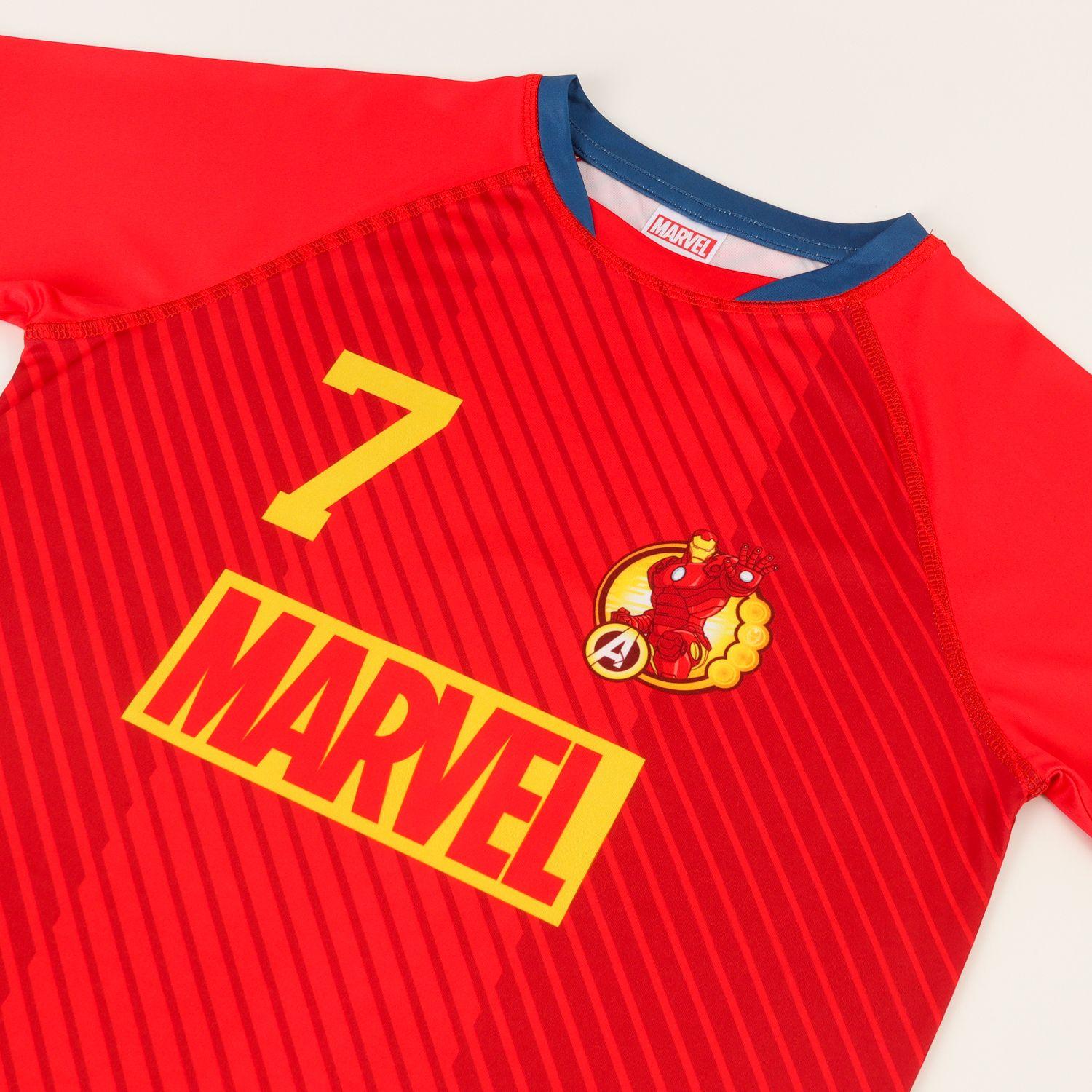 Conjunto Niño Avengers Futbol Rojo Marvel-1