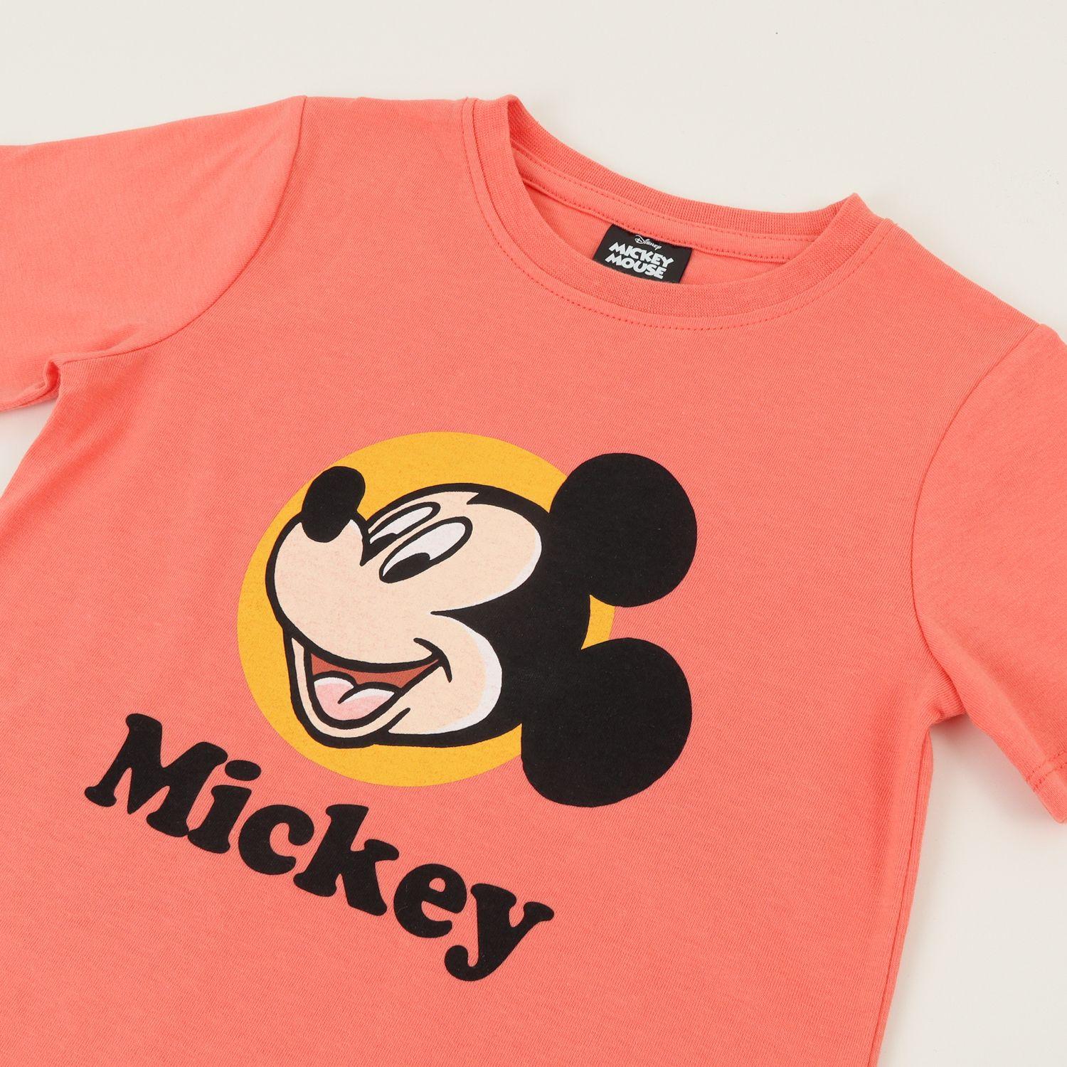 Polera Manga Corta Niño Damasco Mickey Smile Disney-2