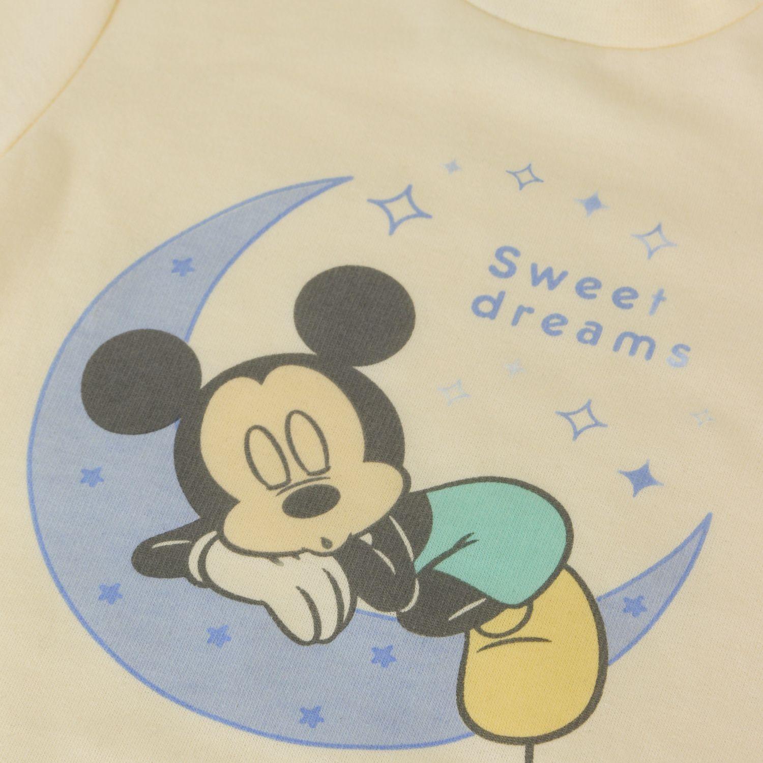 Pijama Manga Larga Niño Sweet Dreams Mickey Amarillo Disney-2