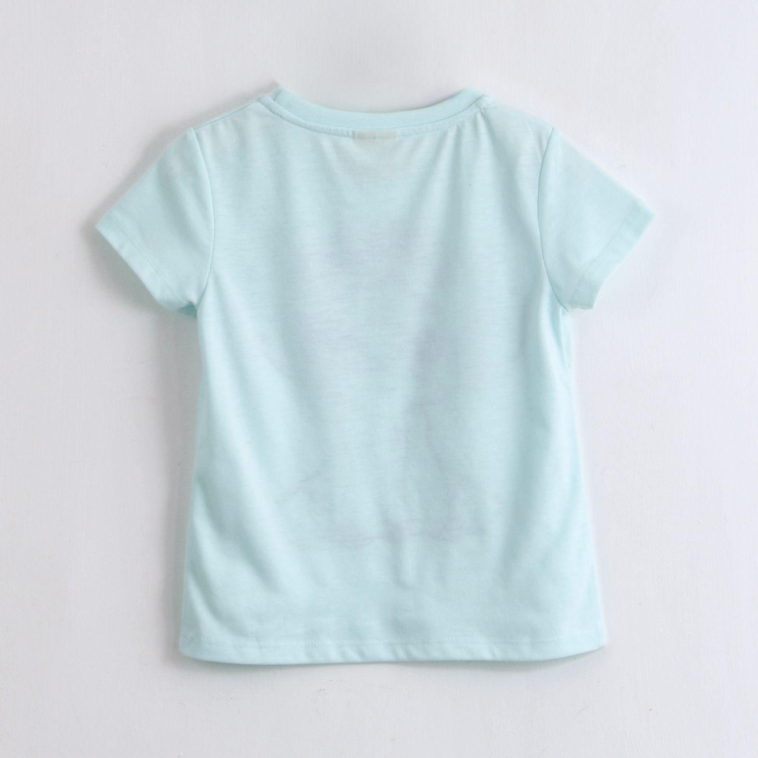 Polera Manga Corta Niña Stitch Disney Celeste-2