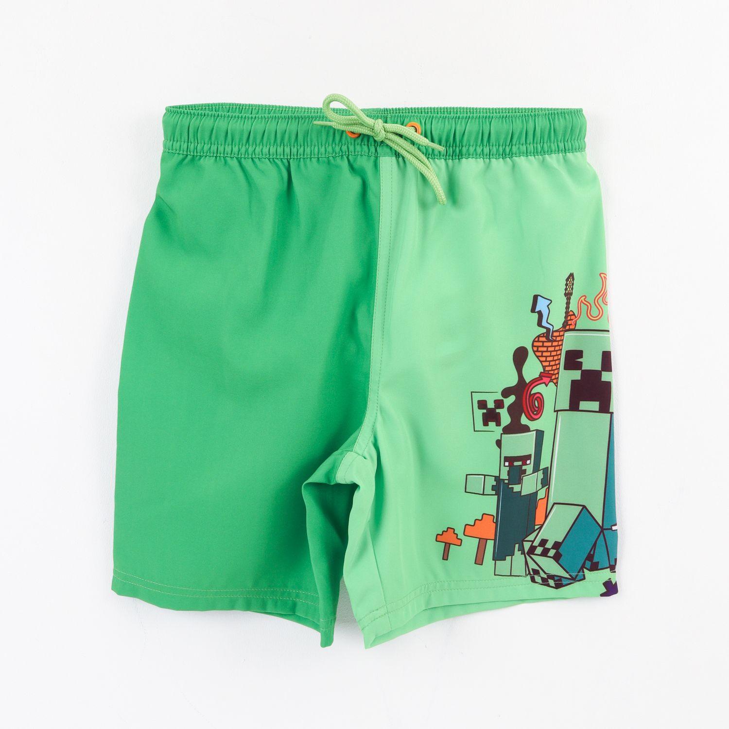 Traje de baño Niño Creeper Verde Minecraft-0