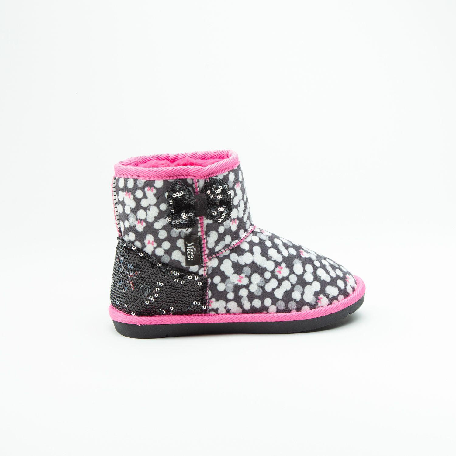 Bota Chiporro Niña Minnie Painted Negro Disney-1